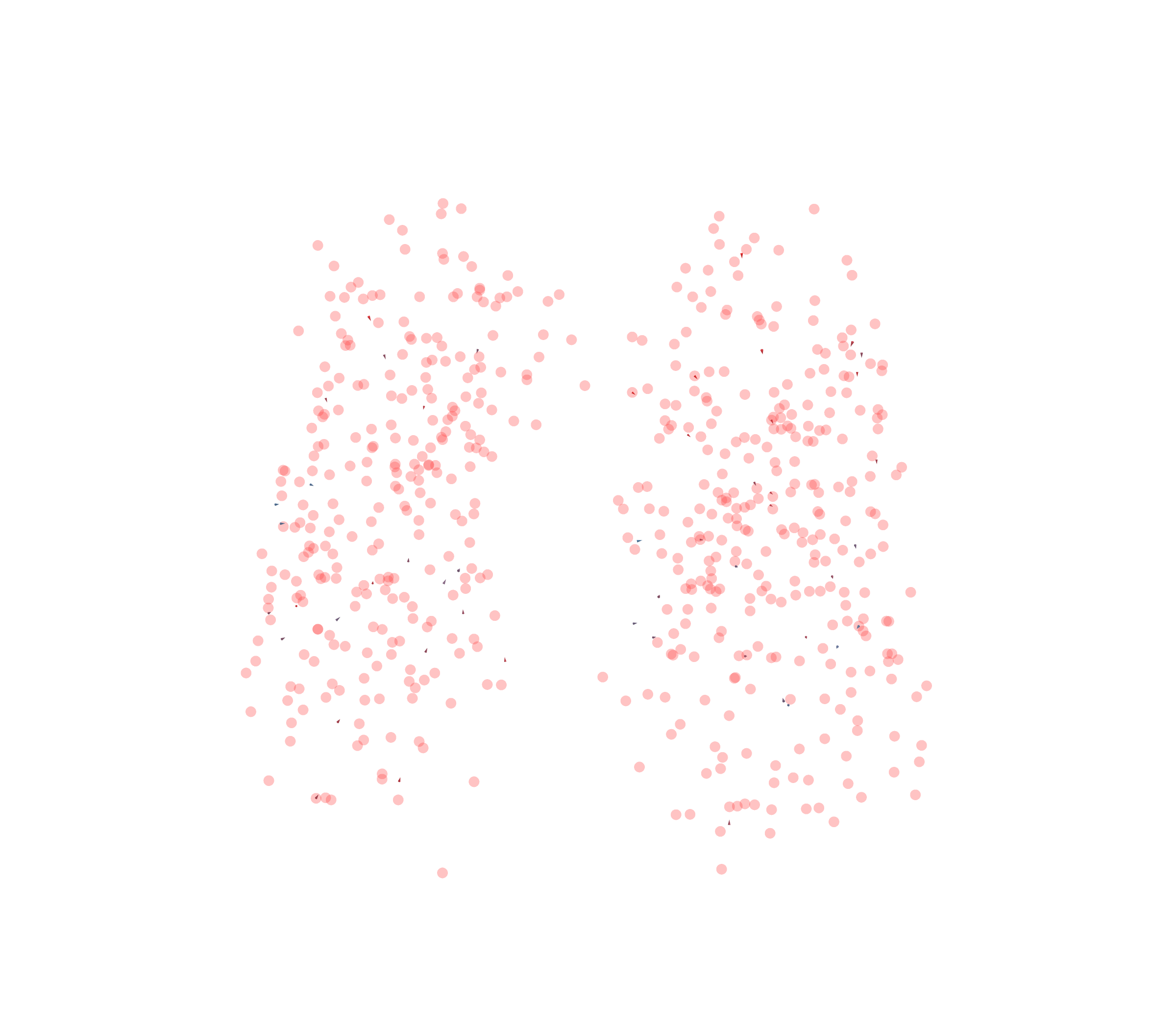 Displacement Vectors - Front View