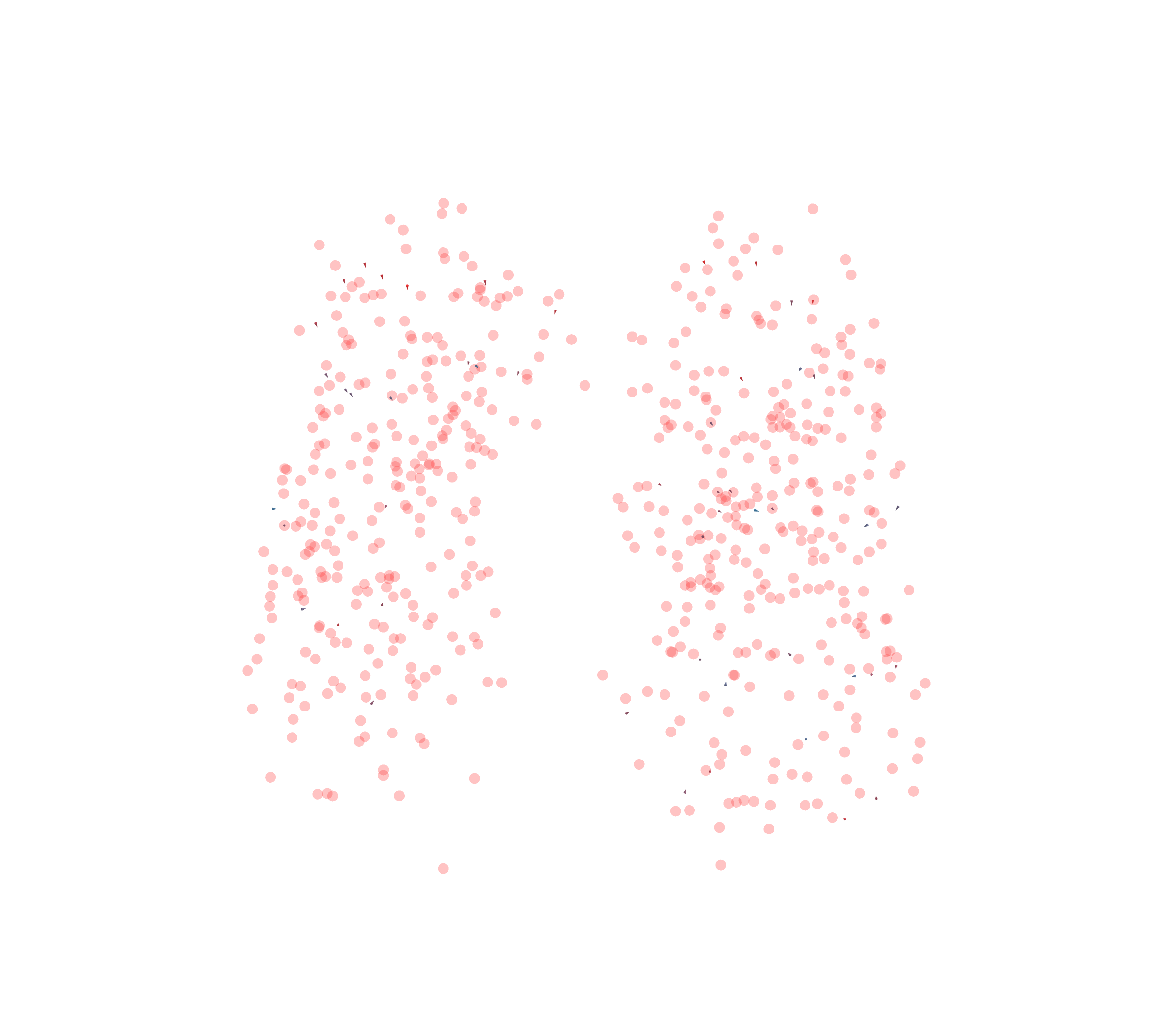 Displacement Vectors - Front View