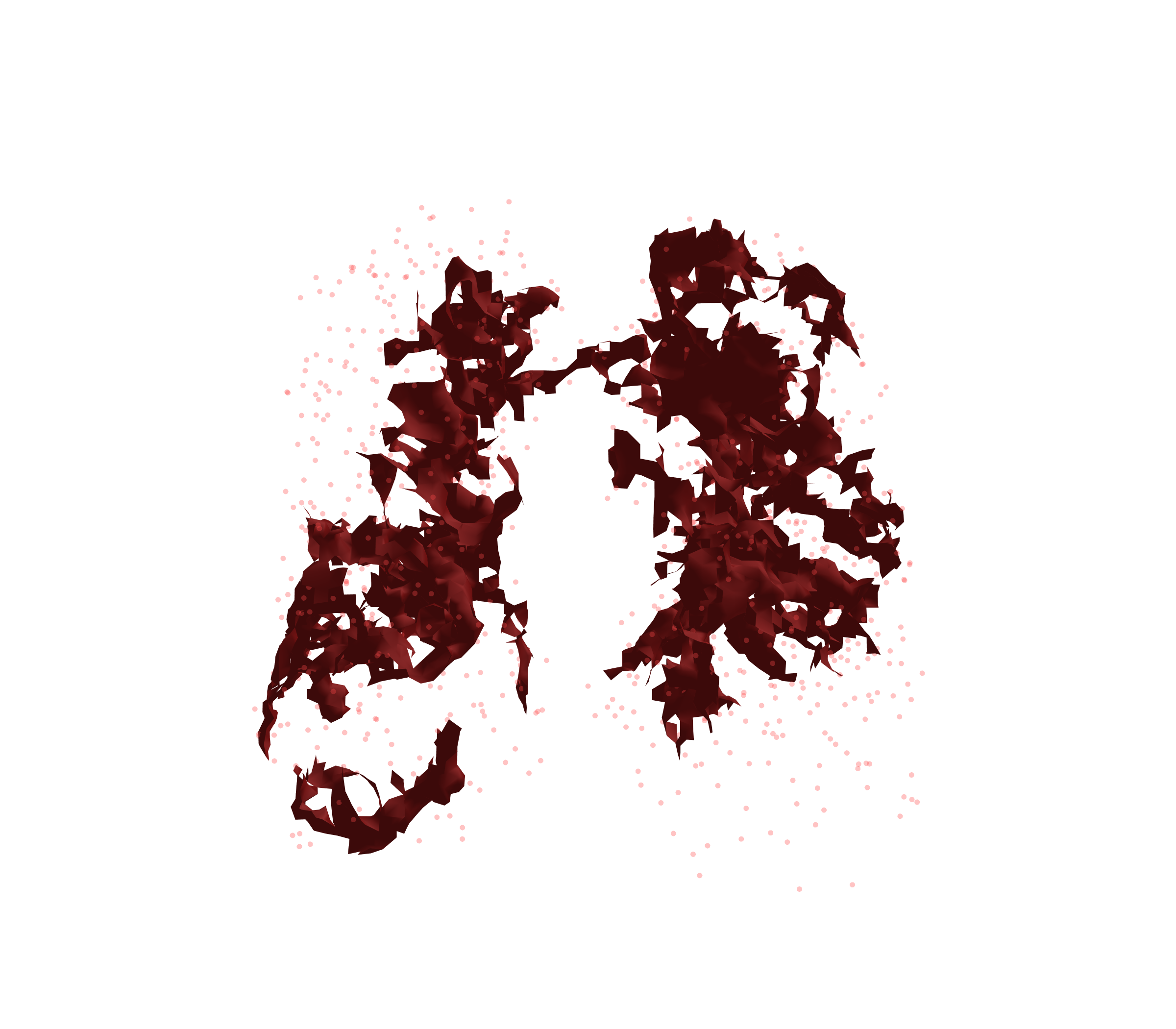 Combined Visualization (Expiration) - Front View