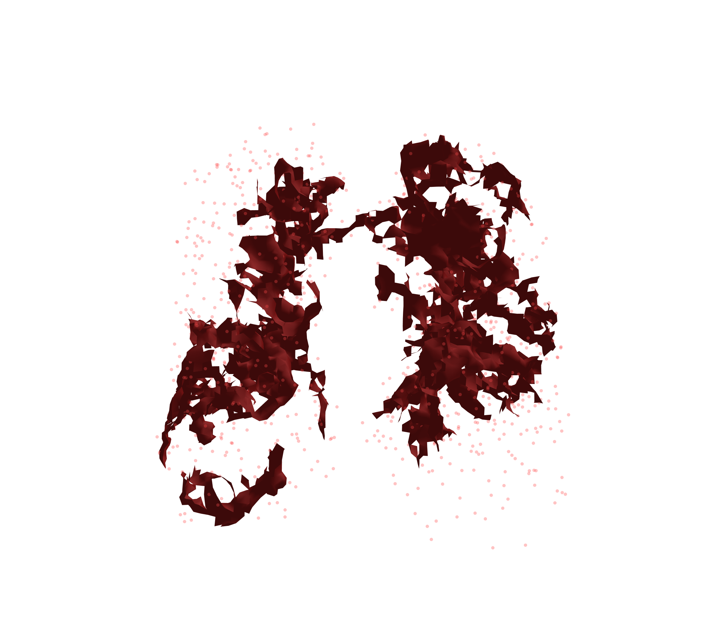 Combined Visualization (Expiration) - Front View