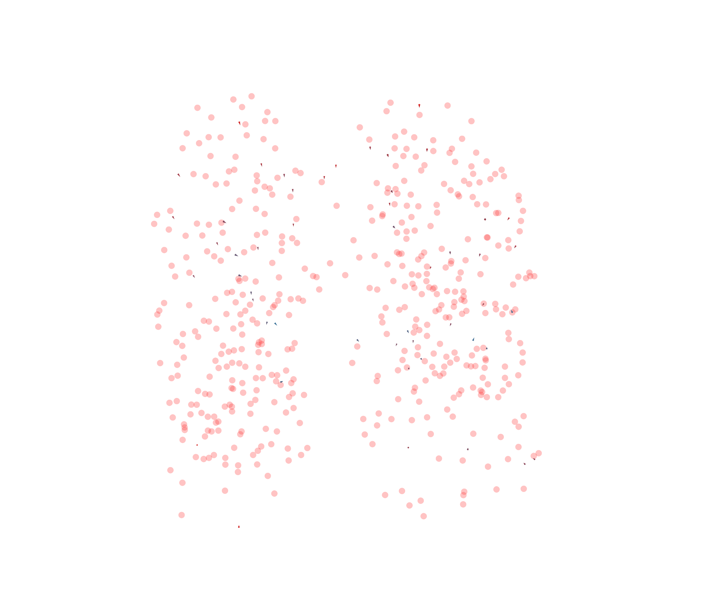 Displacement Vectors - Front View