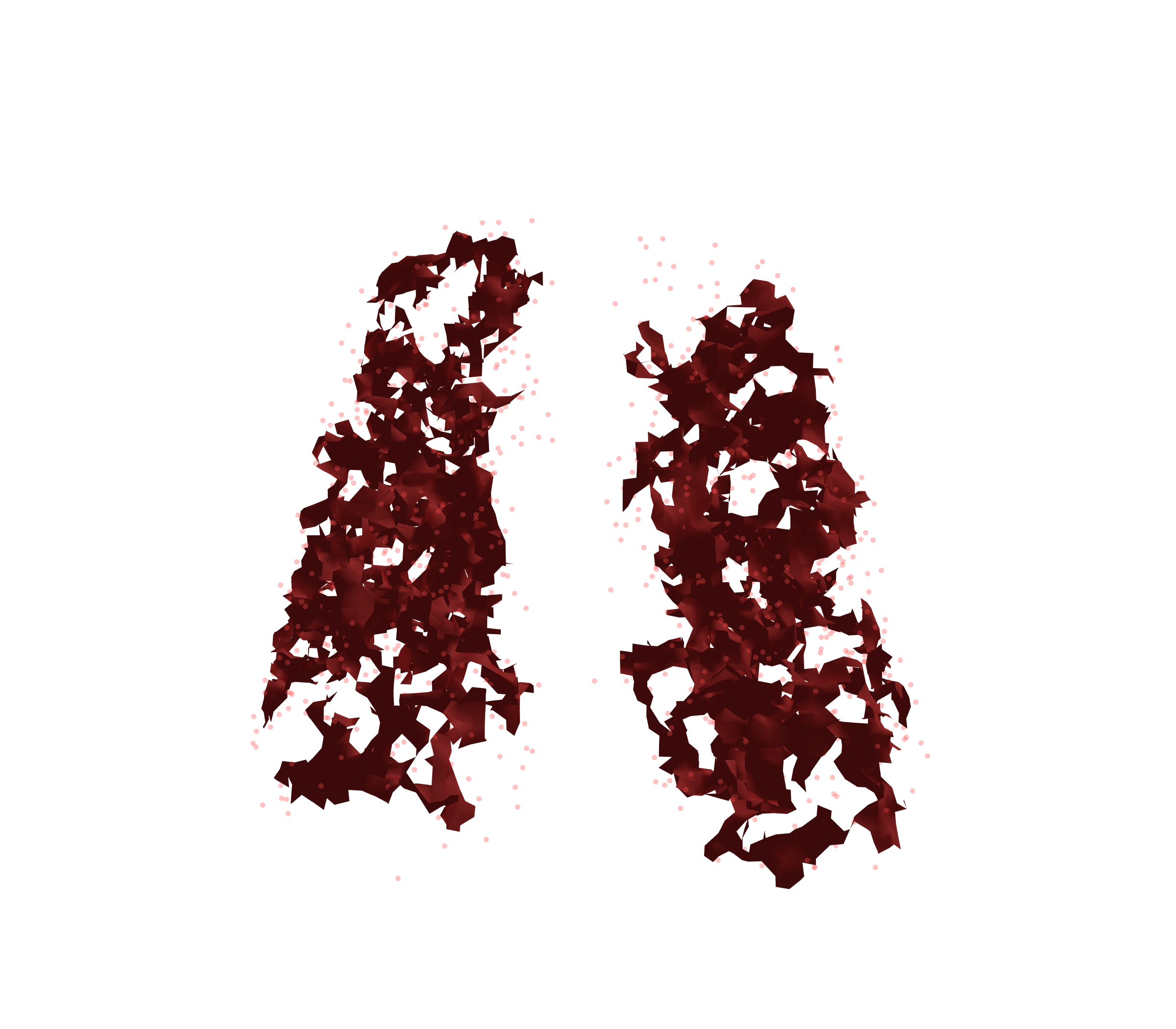 Combined Visualization (Expiration) - Front View