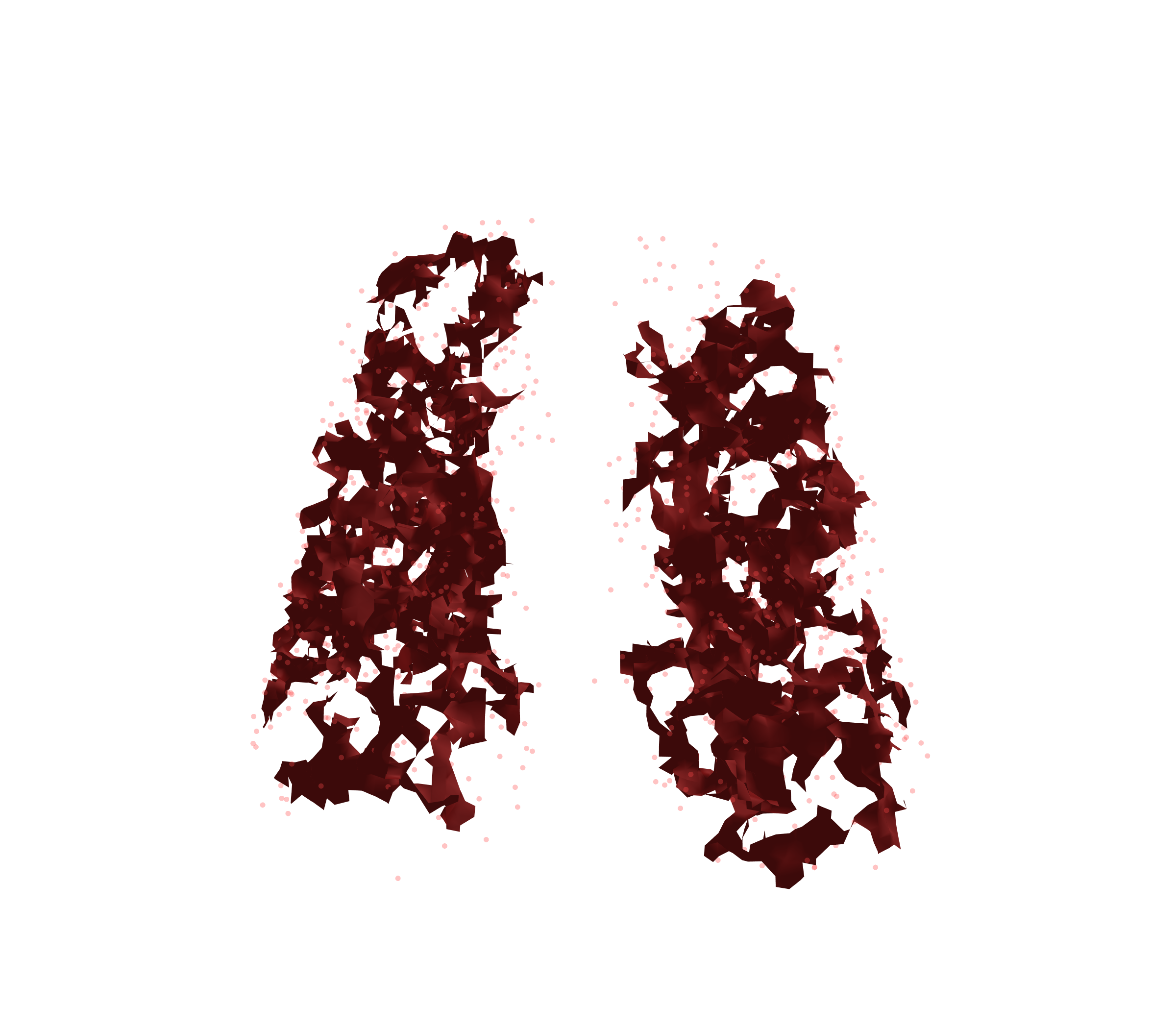 Combined Visualization (Expiration) - Front View