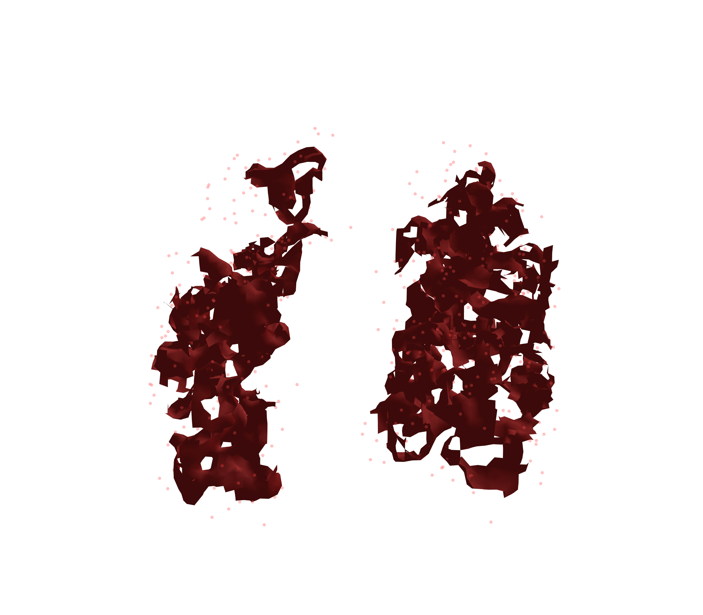 Combined Visualization (Expiration) - Front View