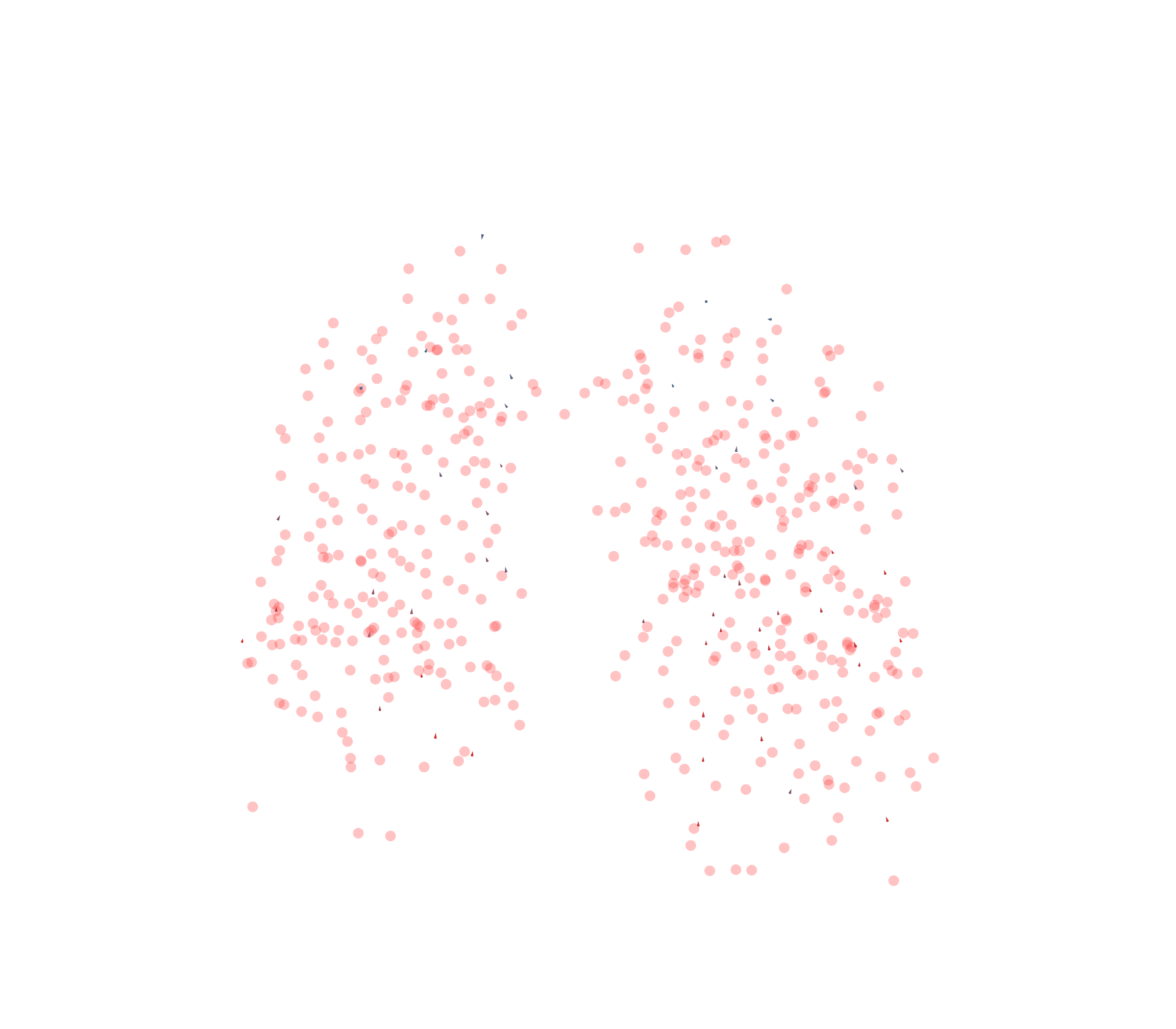 Displacement Vectors - Front View
