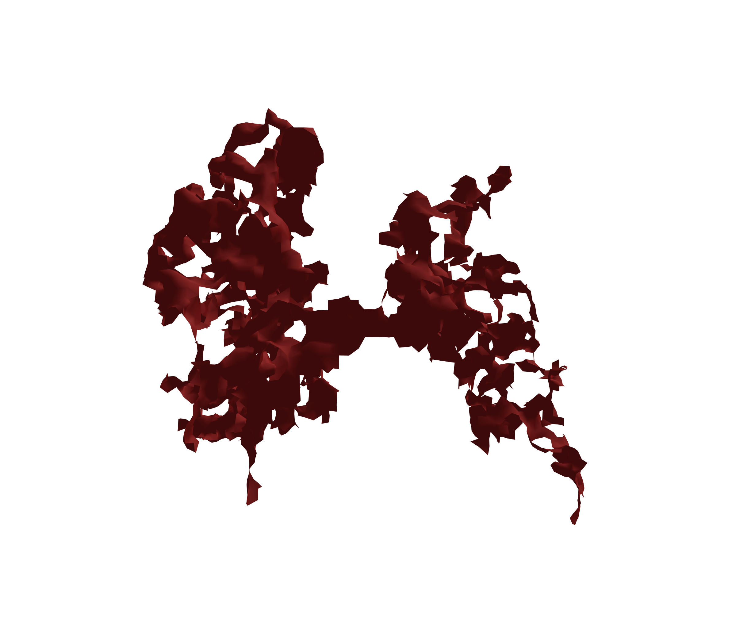 Surface Mesh (Expiration) - Back View