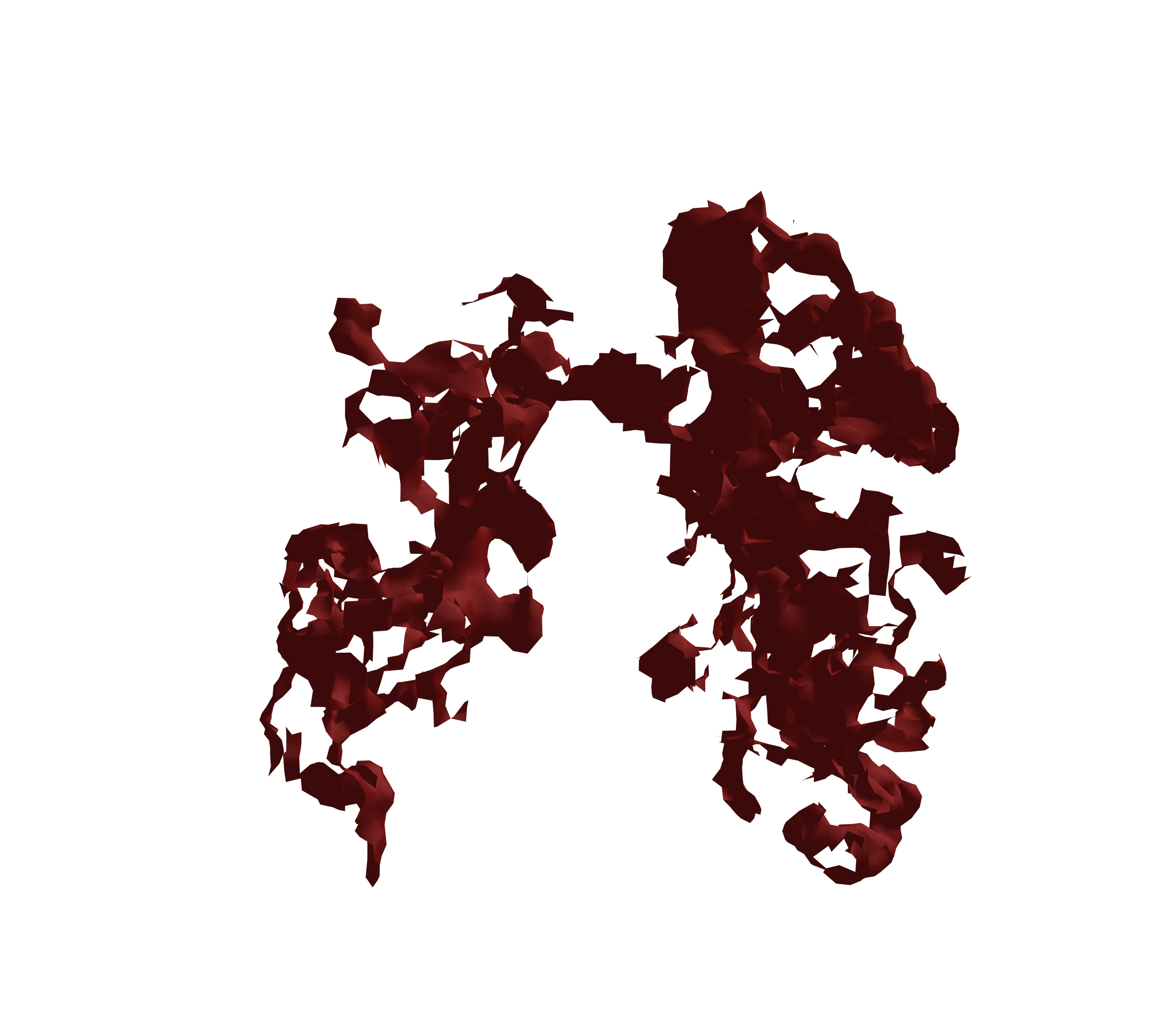 Surface Mesh (Expiration) - Front View