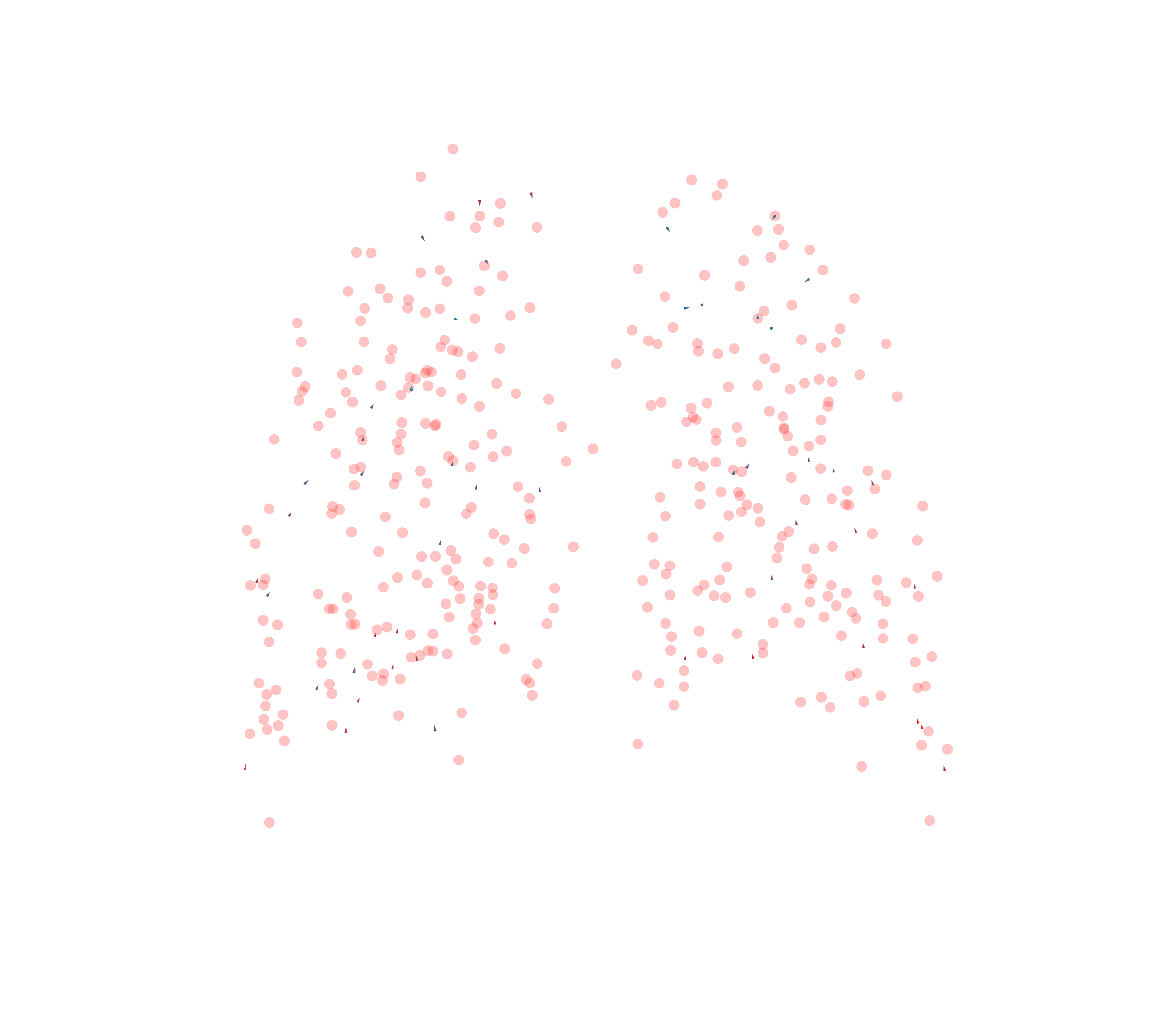 Displacement Vectors - Back View