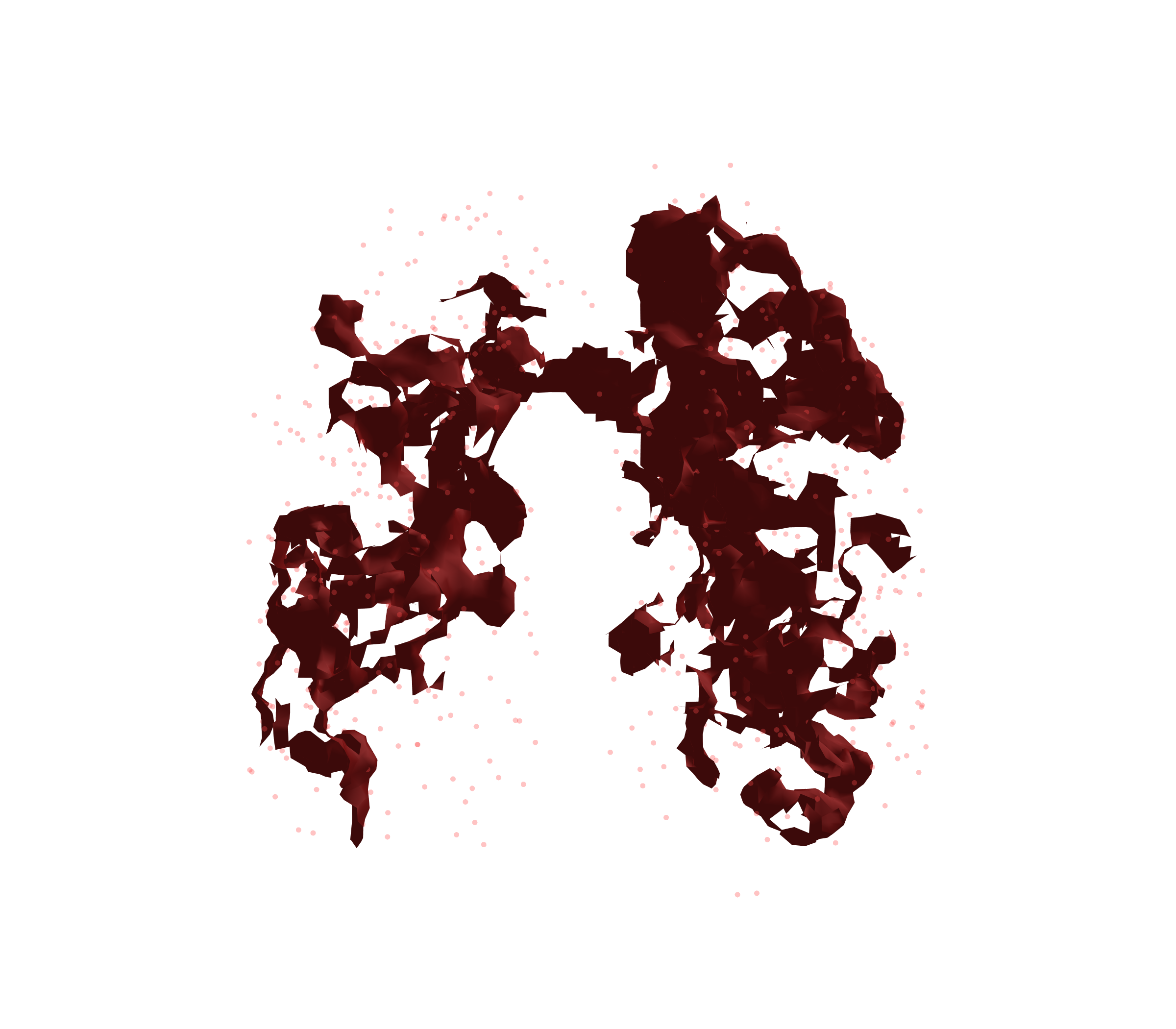 Combined Visualization (Expiration) - Front View