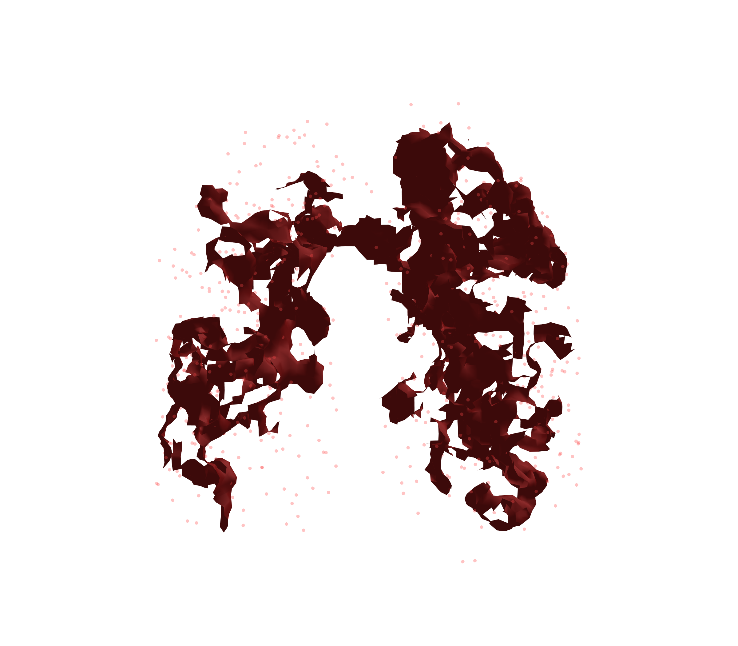 Combined Visualization (Expiration) - Front View