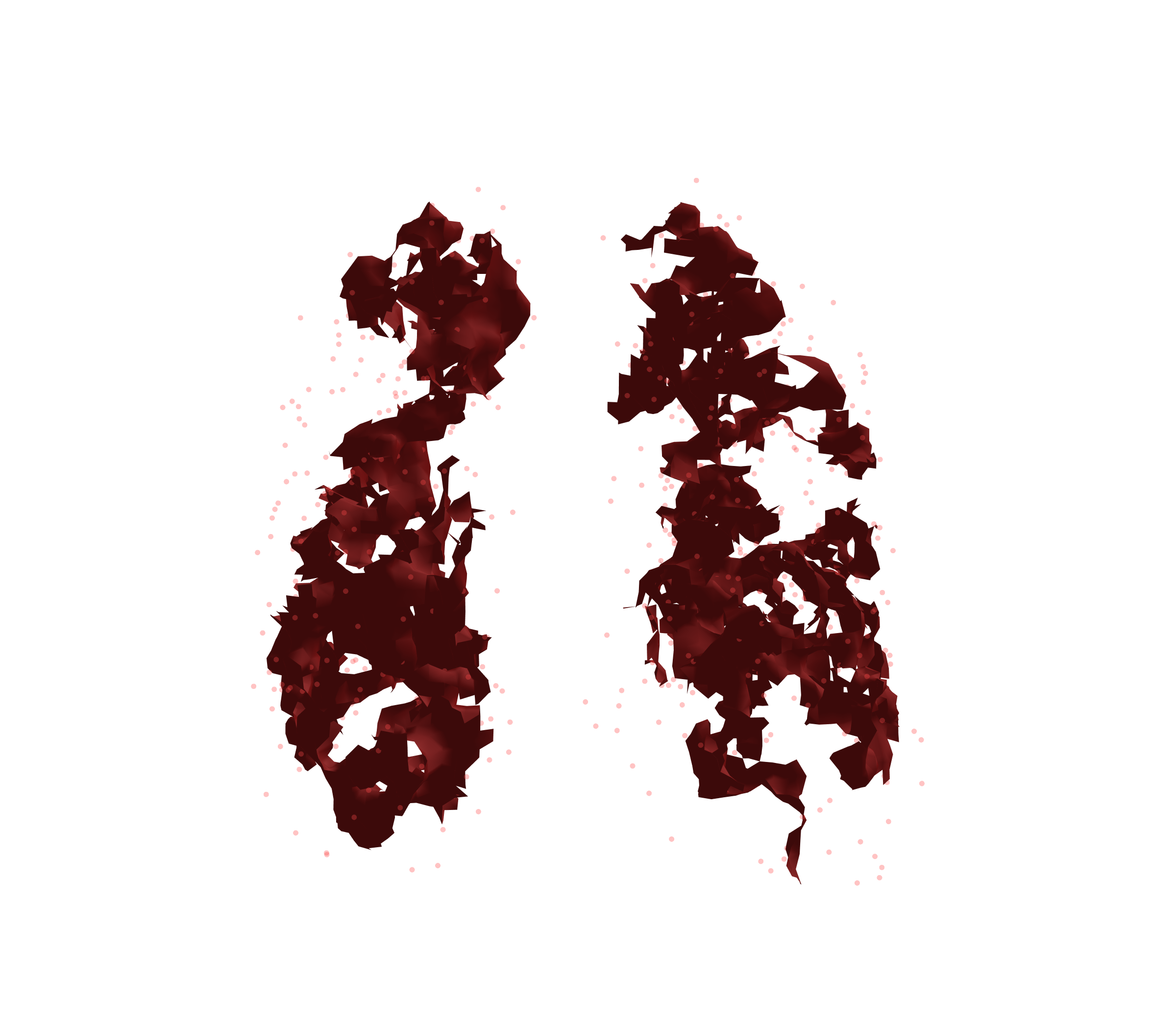 Combined Visualization (Expiration) - Front View