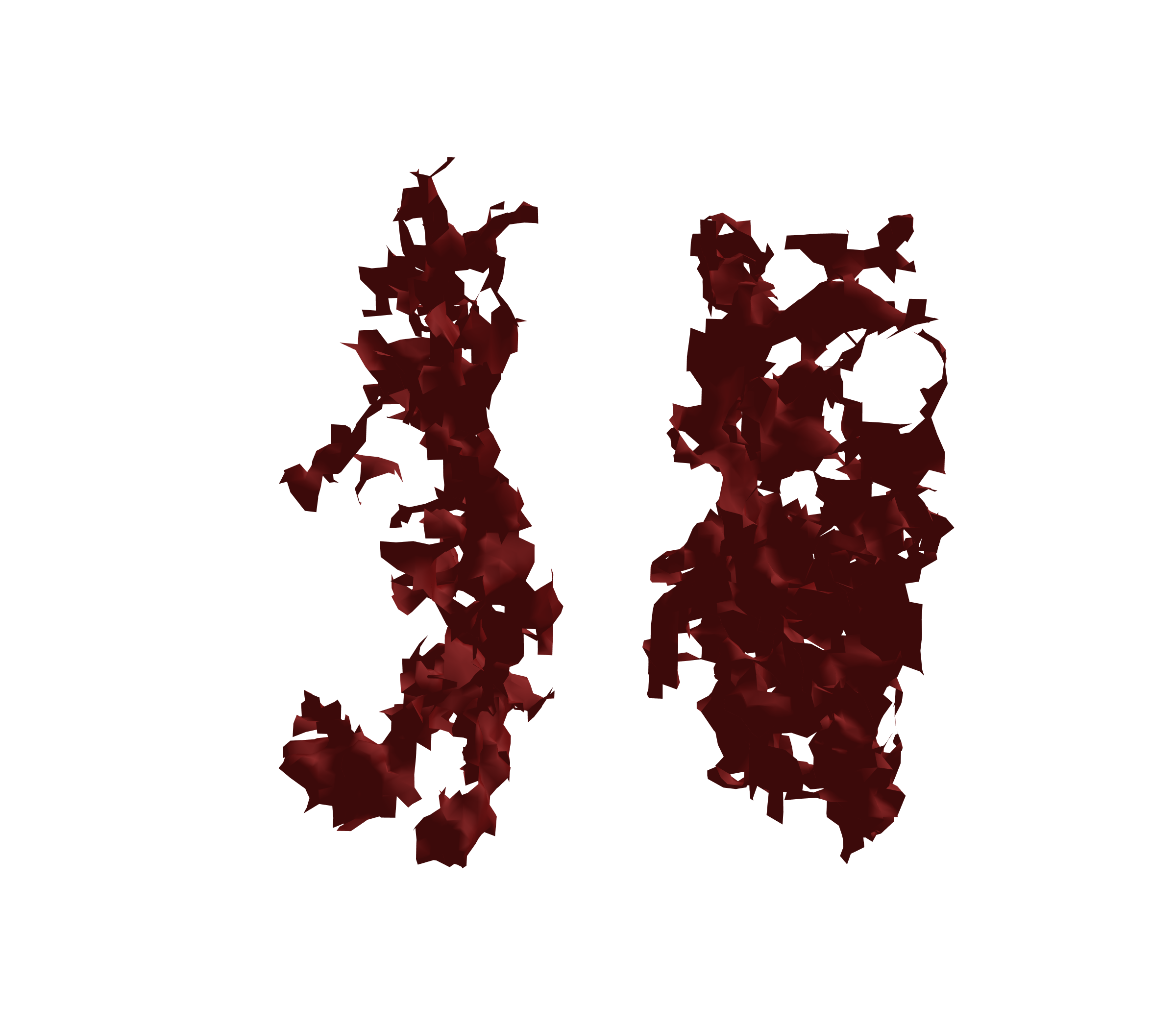 Surface Mesh (Expiration) - Front View