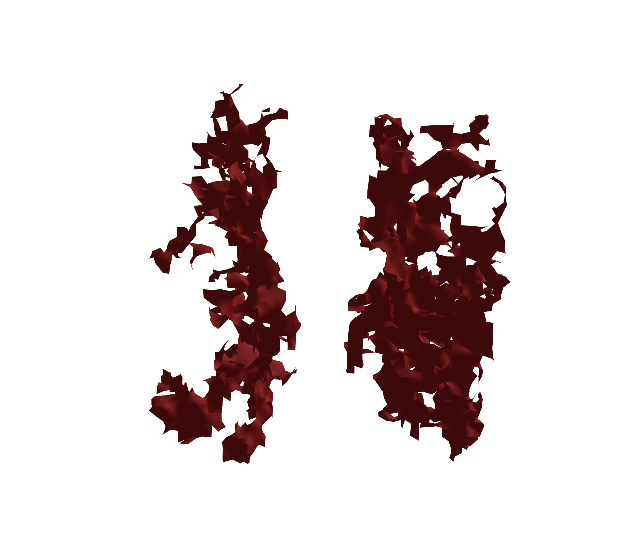 Surface Mesh (Expiration) - Front View