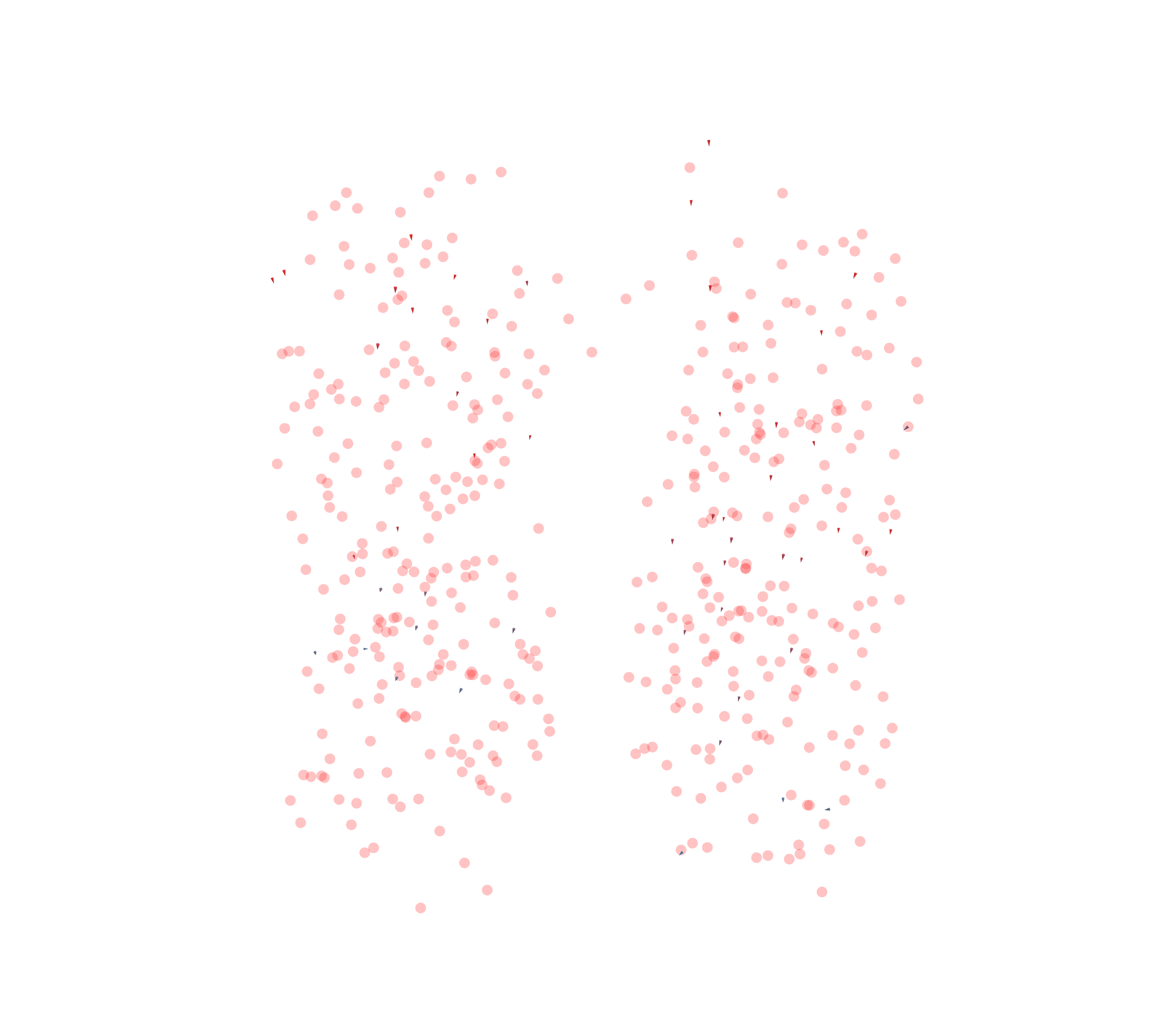 Displacement Vectors - Front View