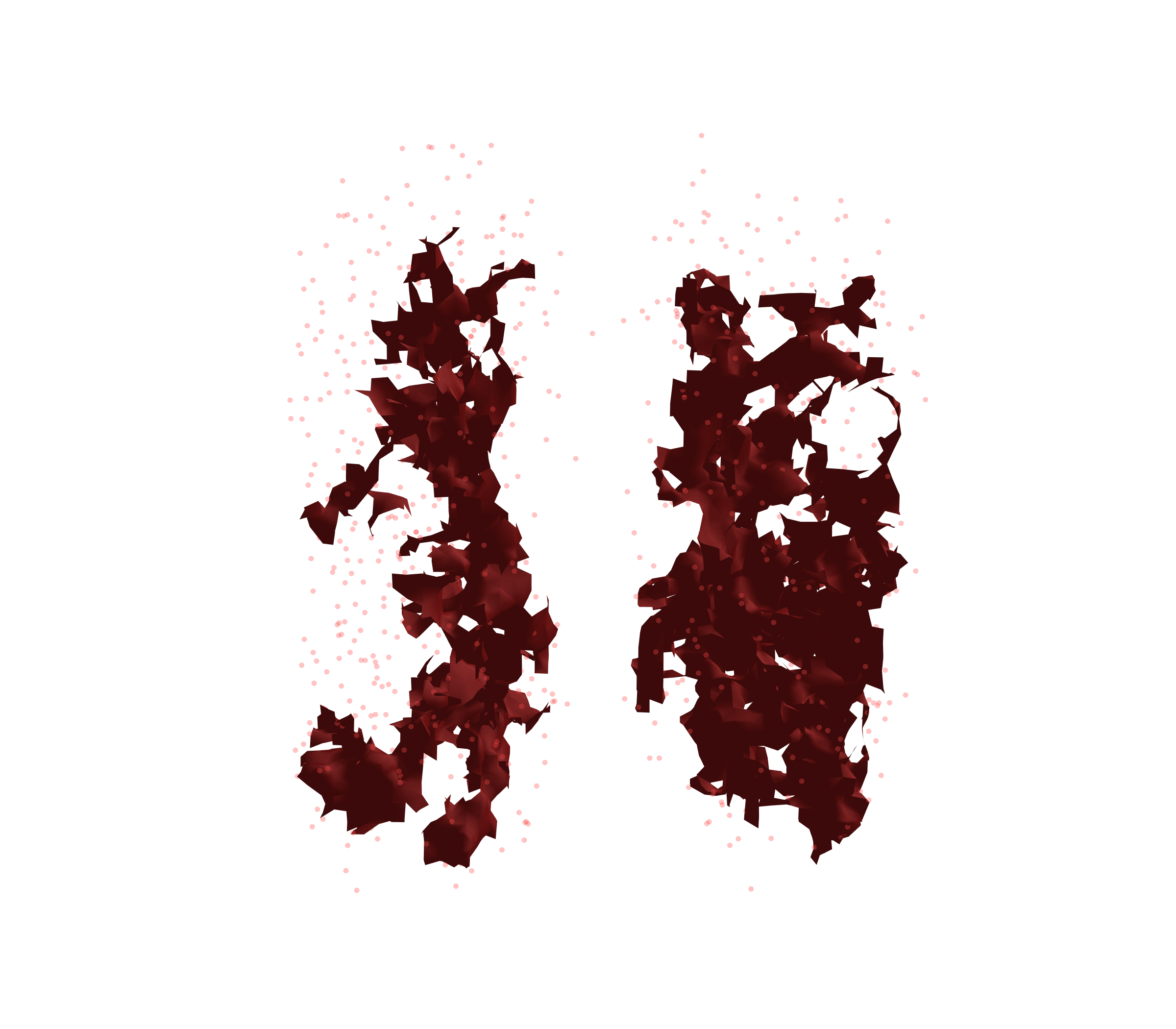 Combined Visualization (Expiration) - Front View