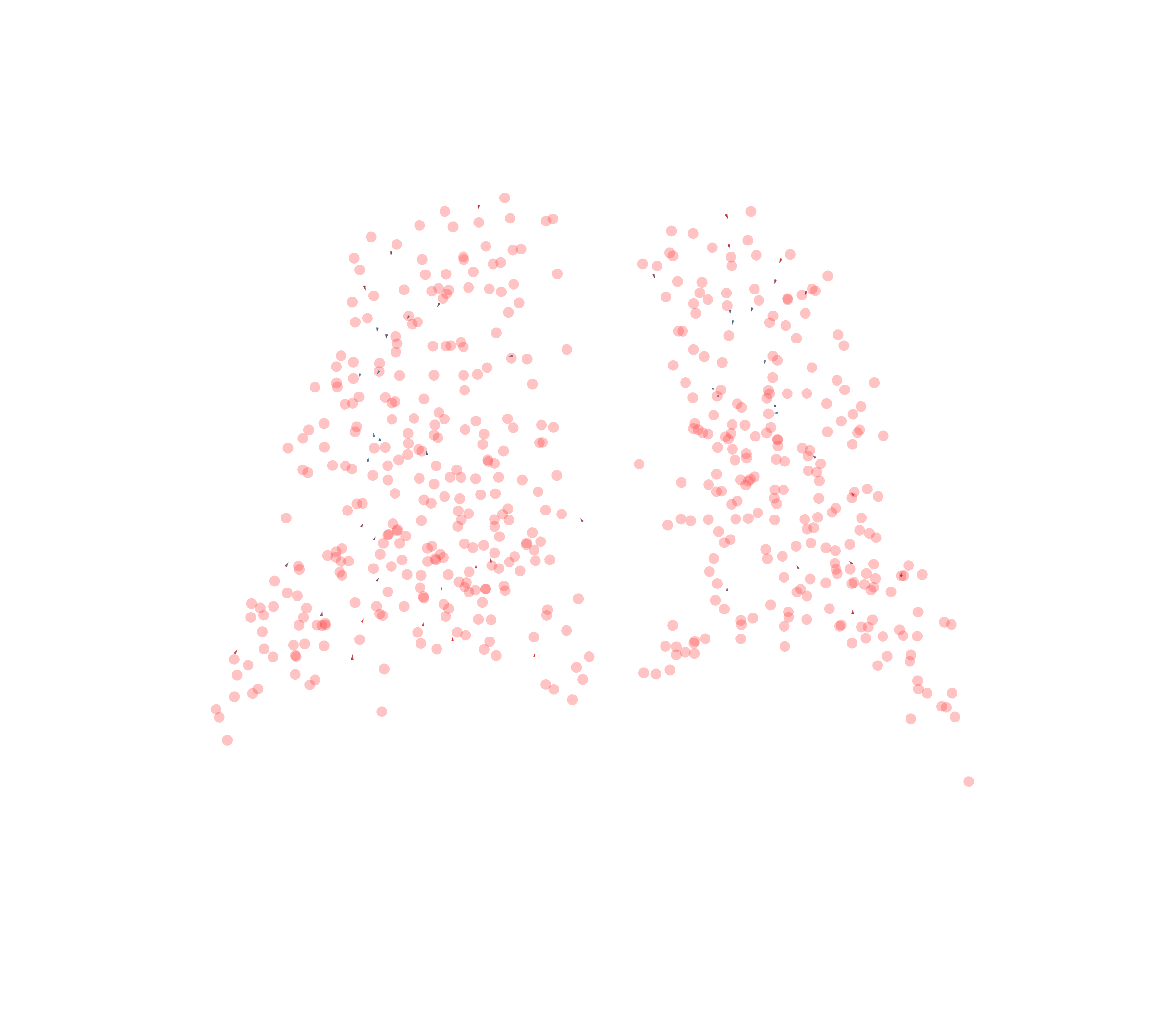 Displacement Vectors - Back View