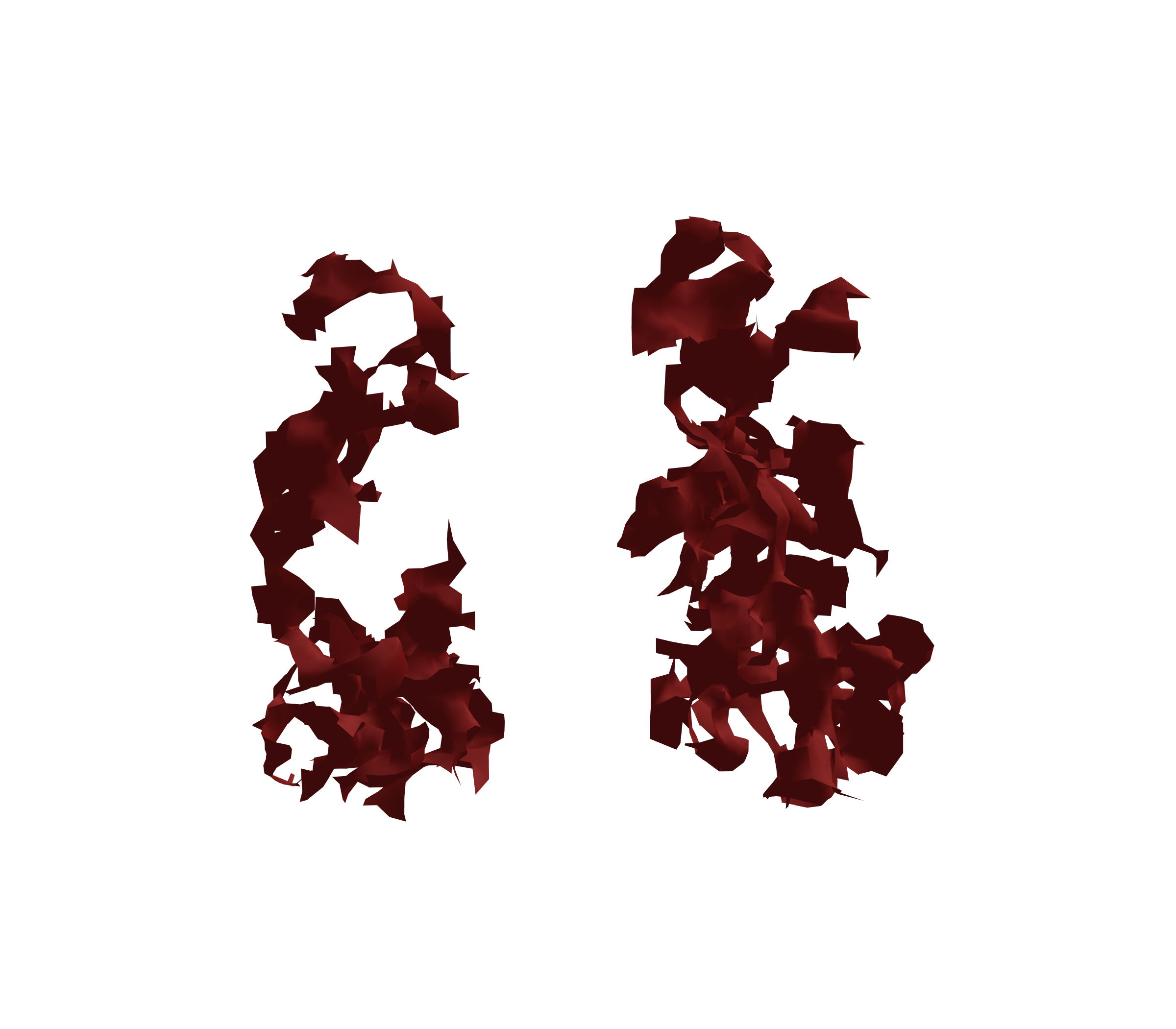 Surface Mesh (Expiration) - Front View