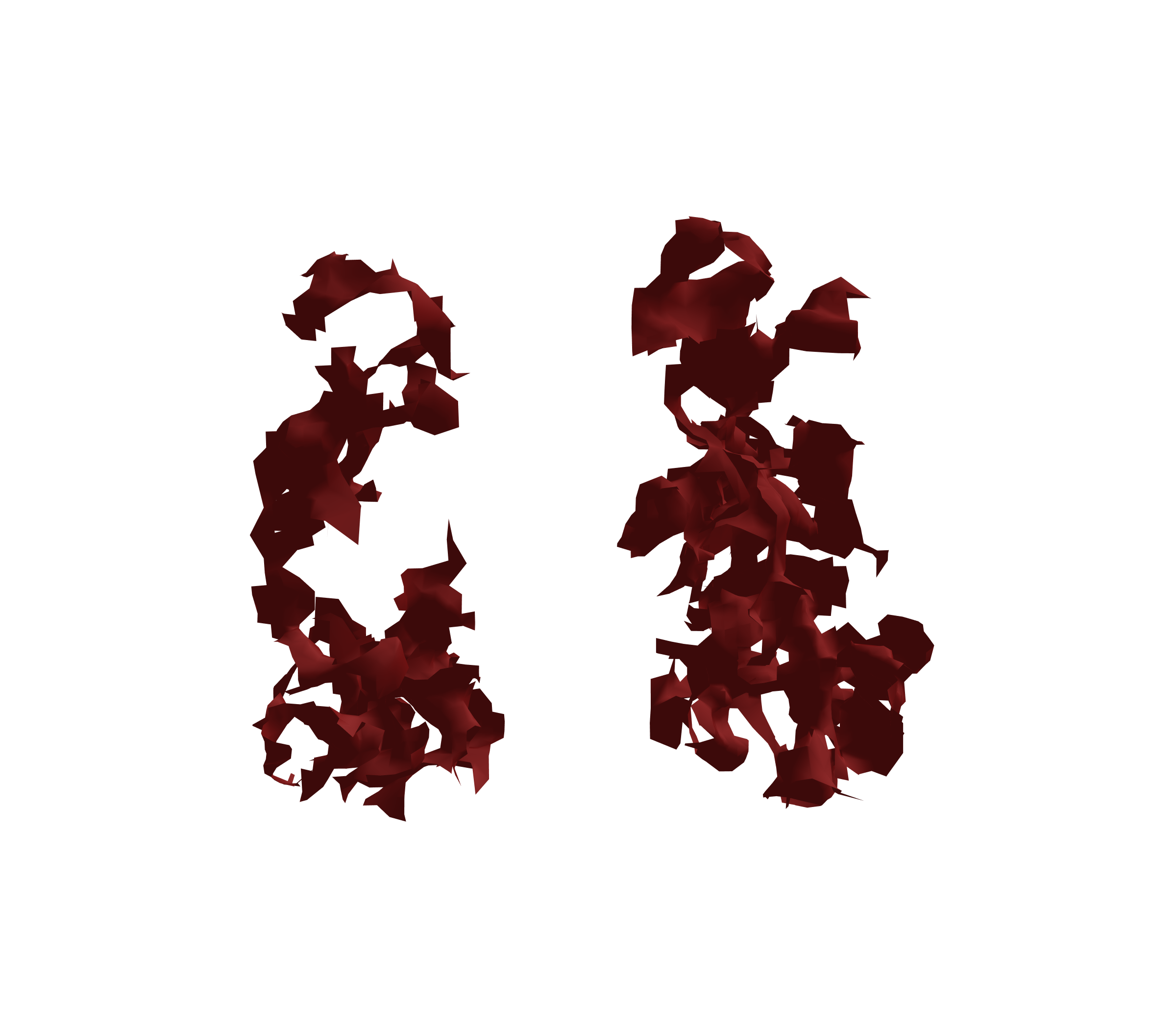 Surface Mesh (Expiration) - Front View