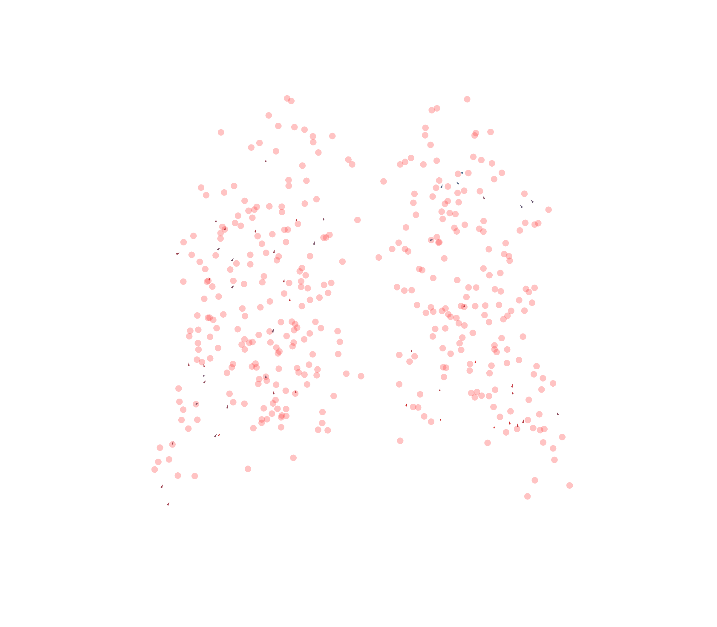 Displacement Vectors - Back View