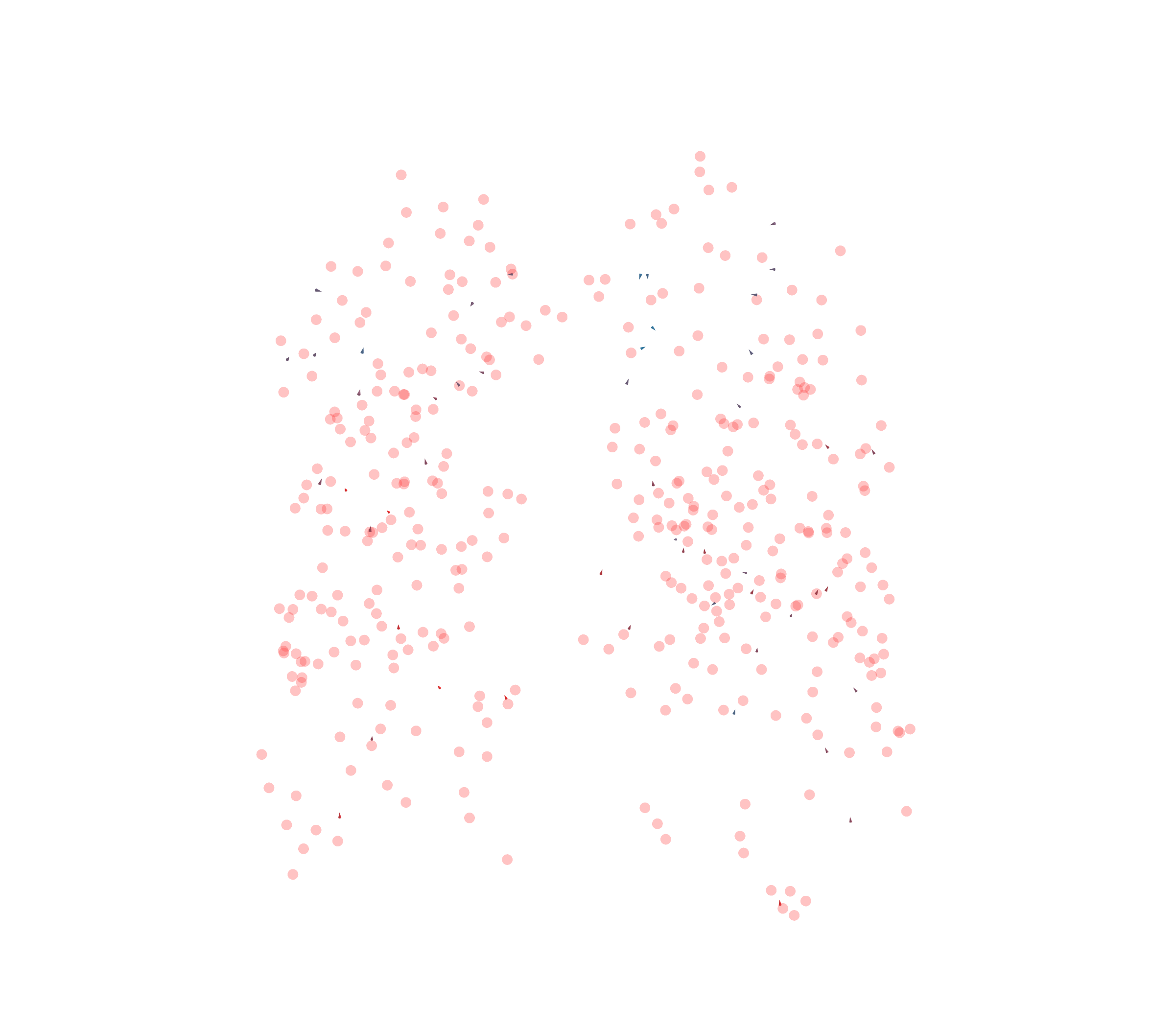 Displacement Vectors - Front View