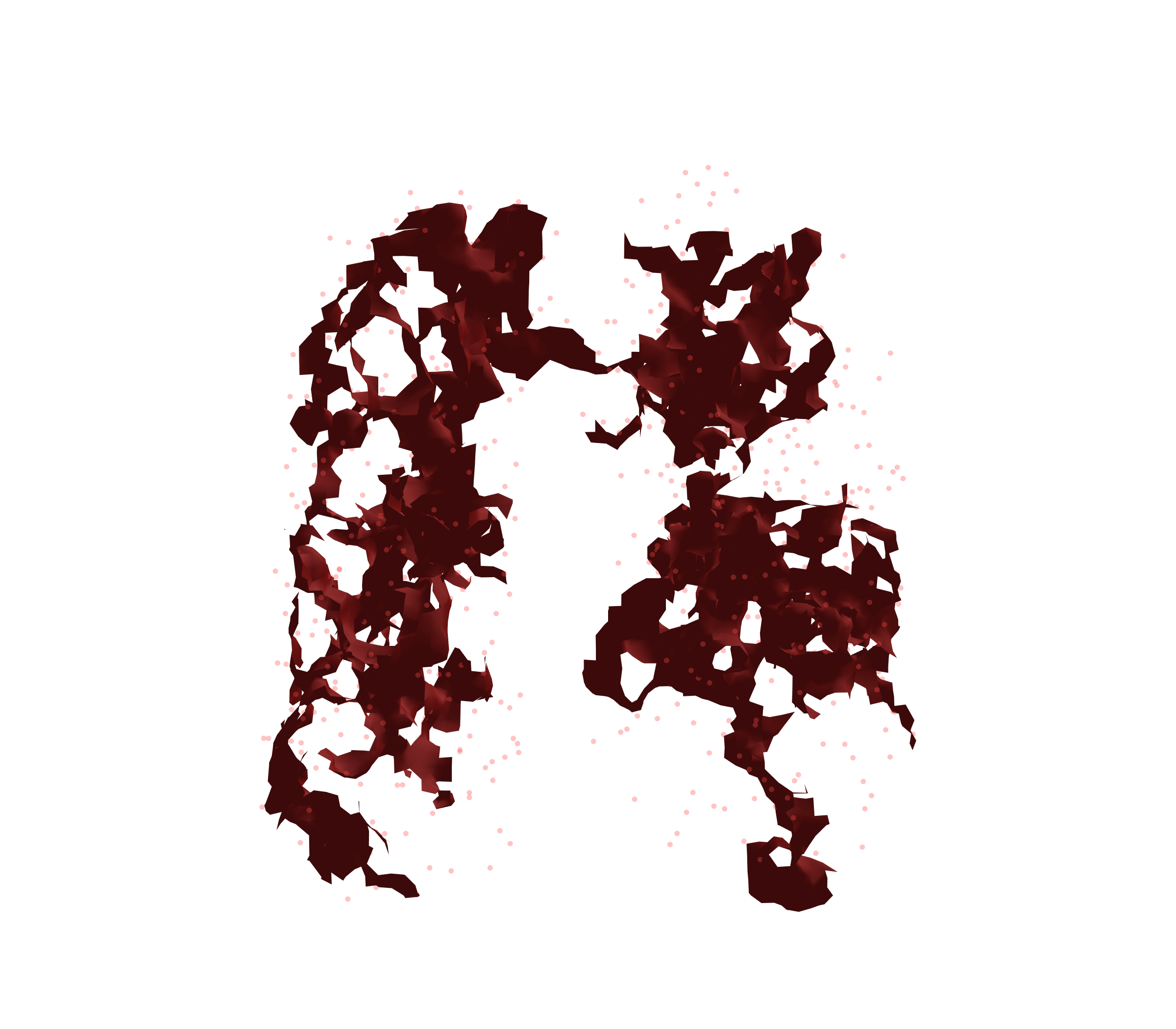 Combined Visualization (Expiration) - Front View