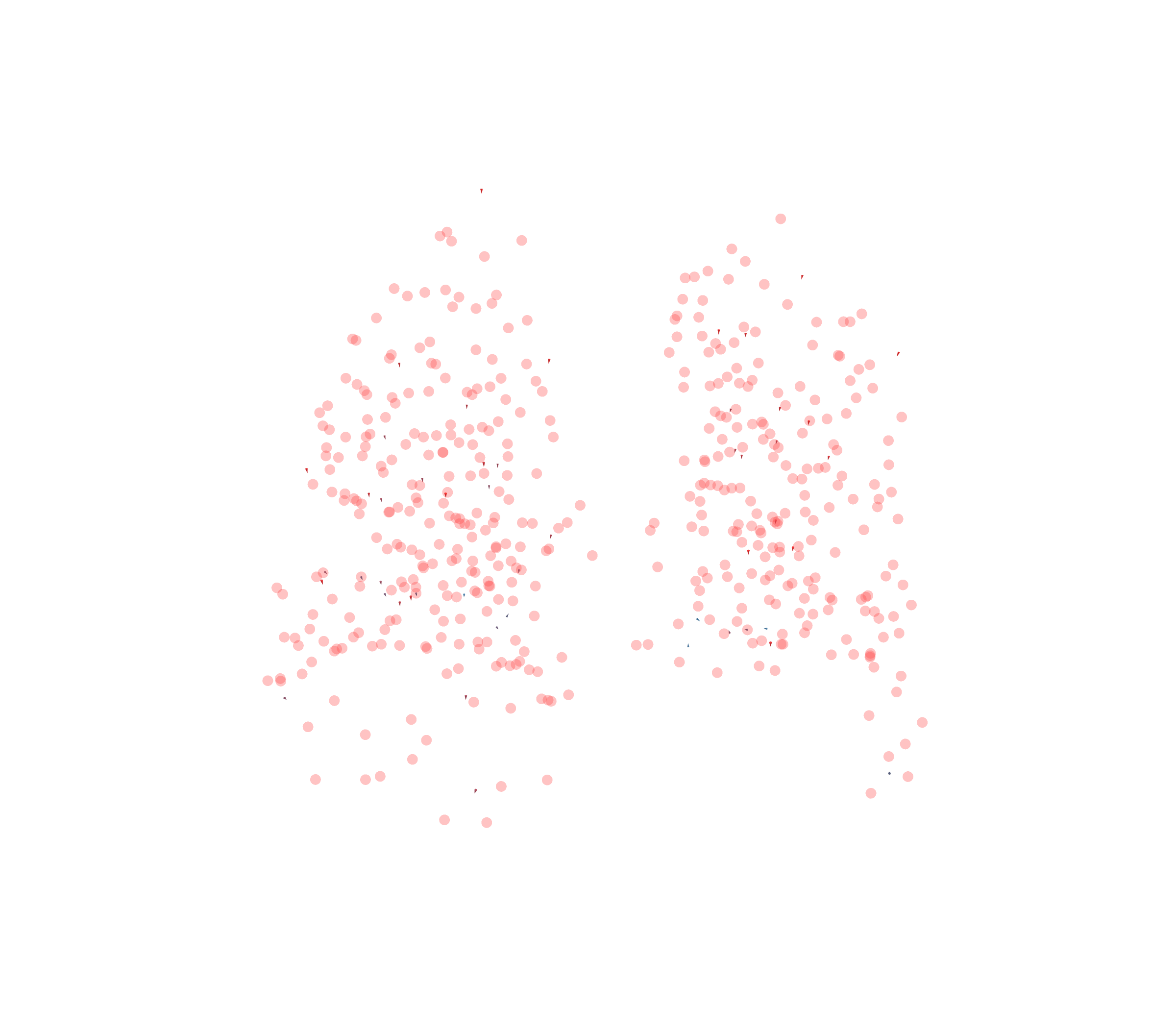 Displacement Vectors - Back View
