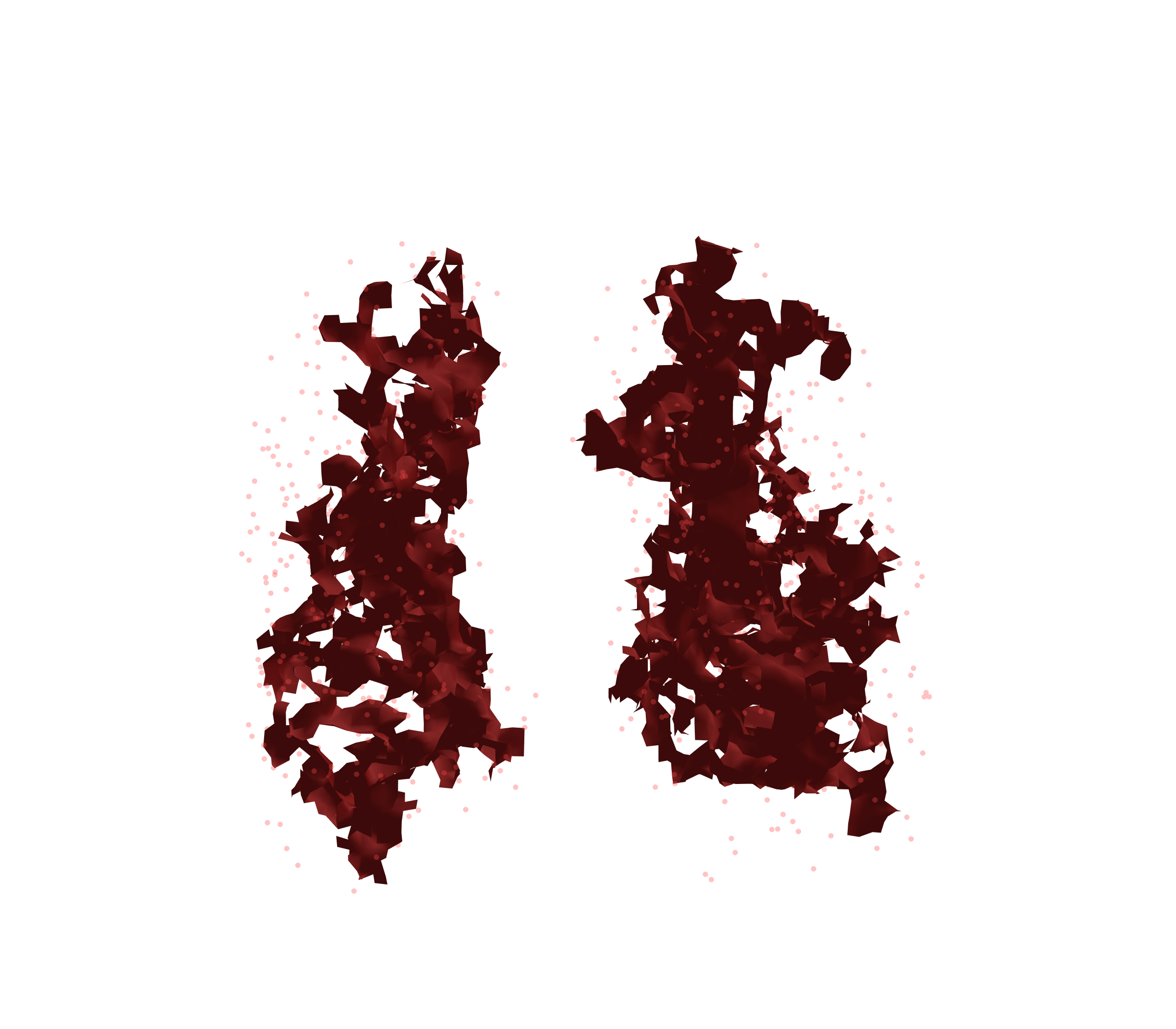 Combined Visualization (Expiration) - Front View