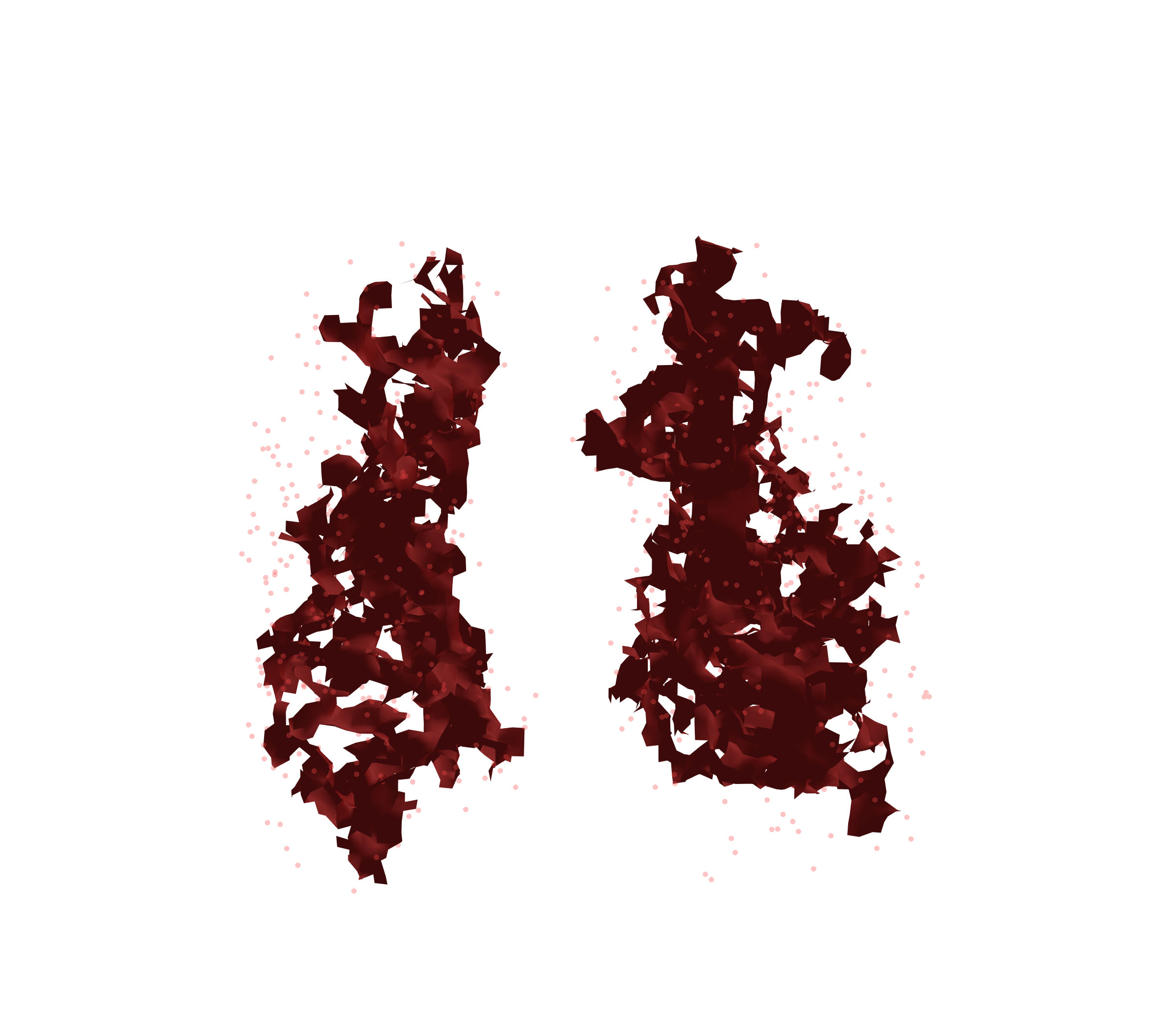 Combined Visualization (Expiration) - Front View