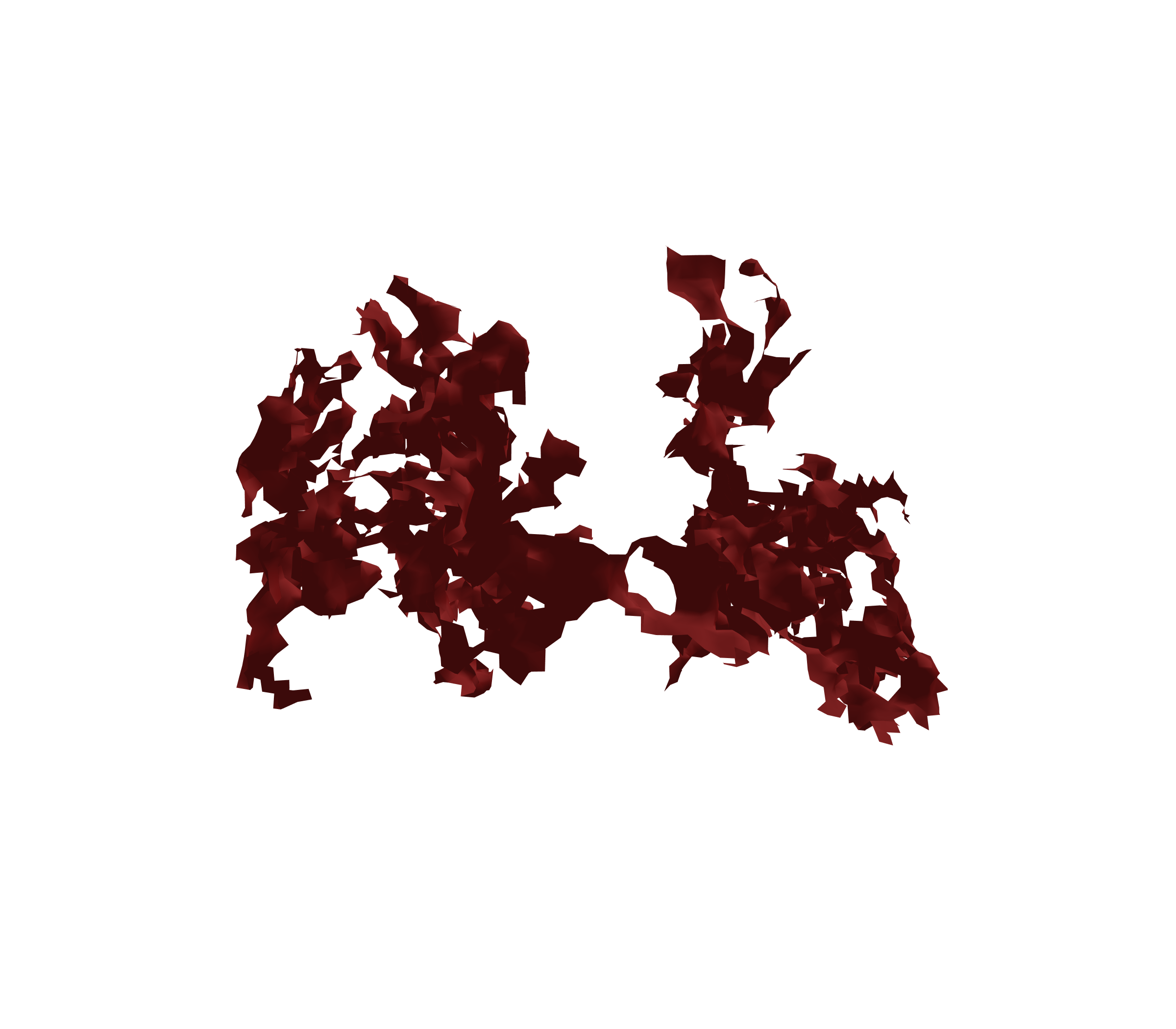 Surface Mesh (Expiration) - Back View