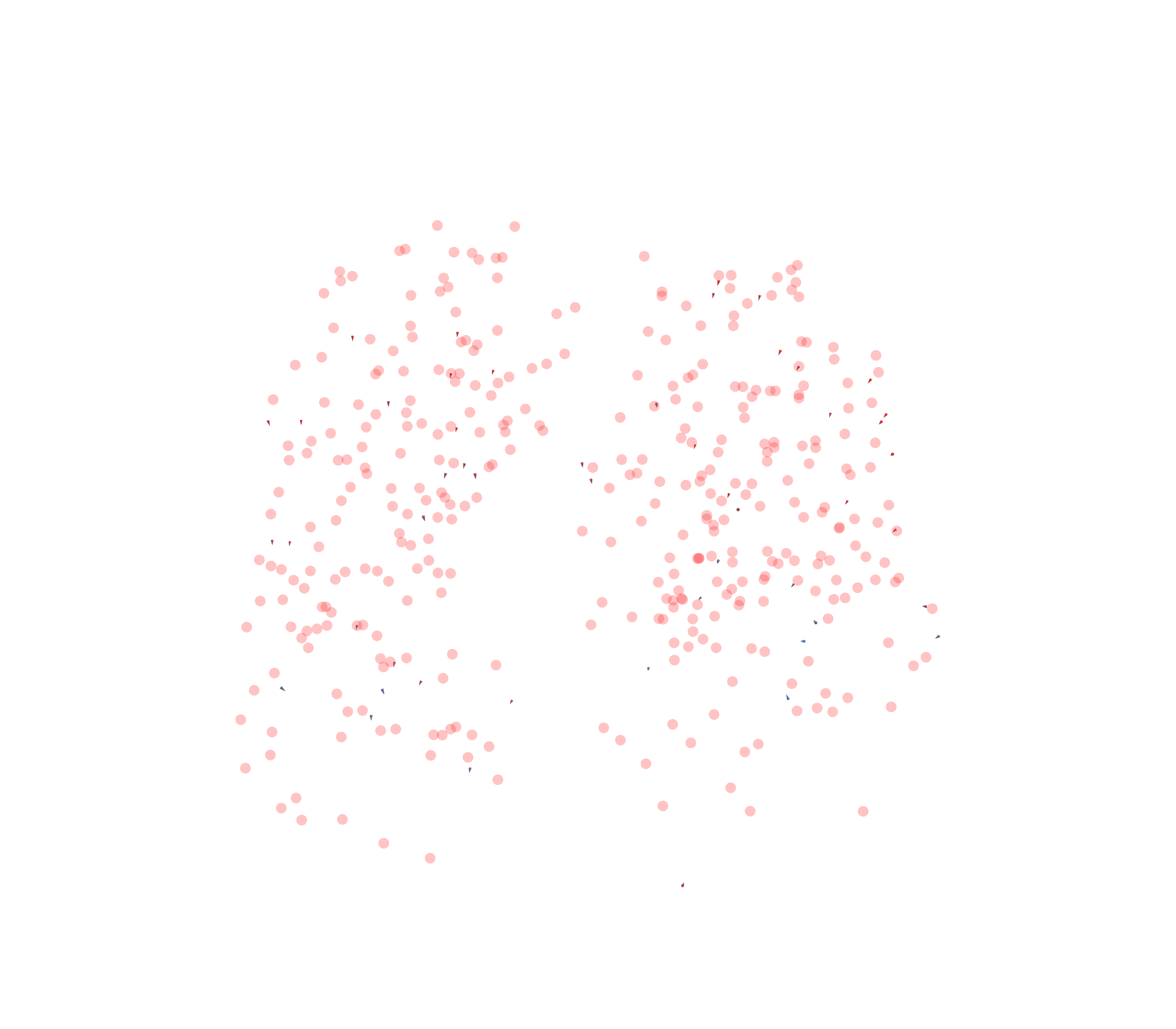Displacement Vectors - Front View