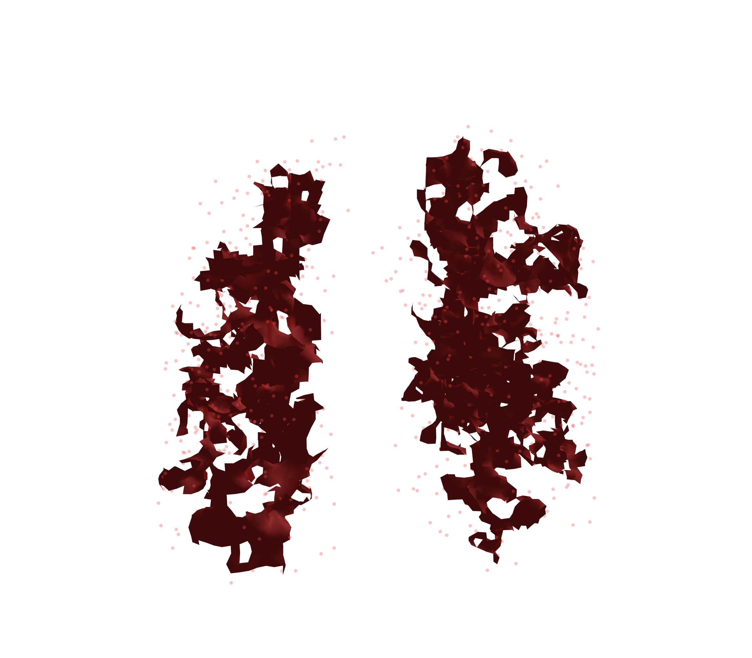 Combined Visualization (Expiration) - Front View