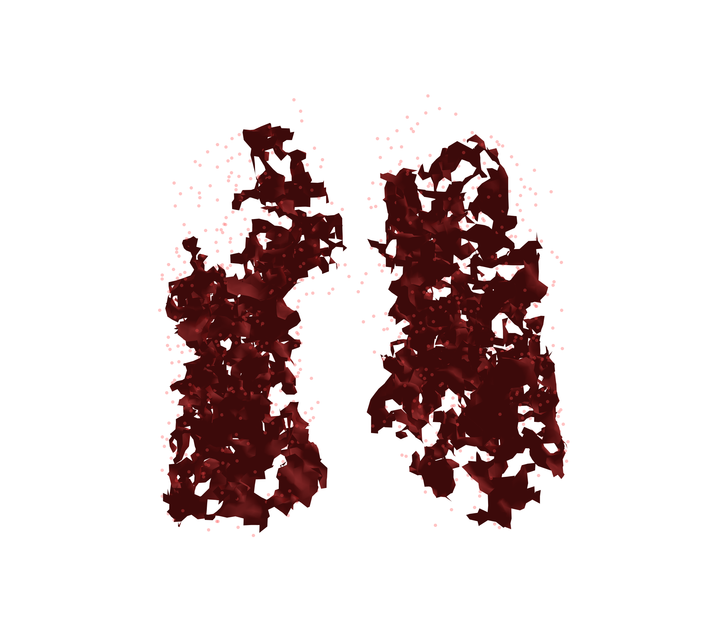 Combined Visualization (Expiration) - Front View