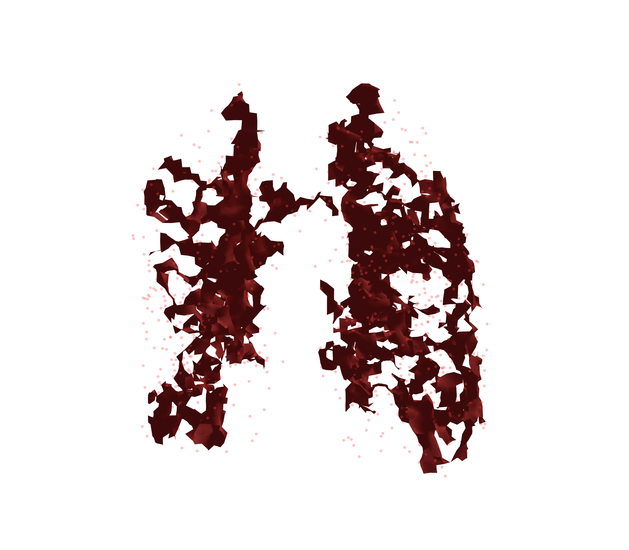 Combined Visualization (Expiration) - Front View