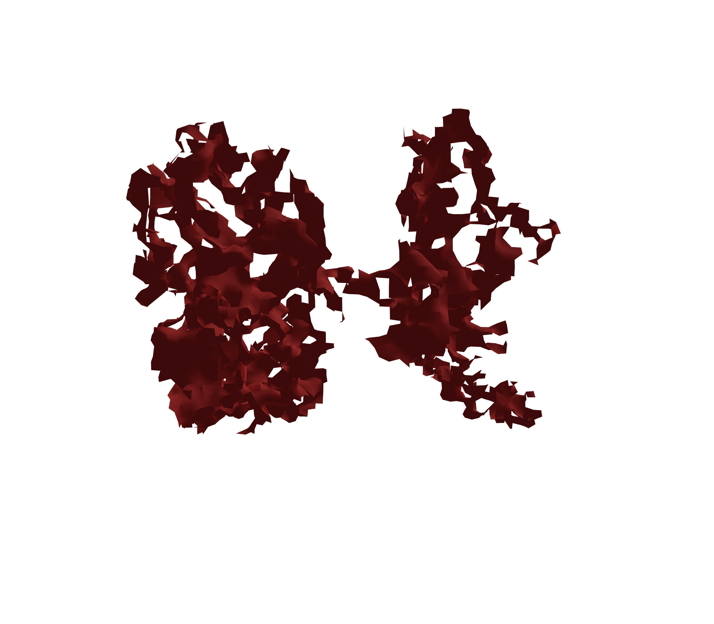 Surface Mesh (Expiration) - Back View