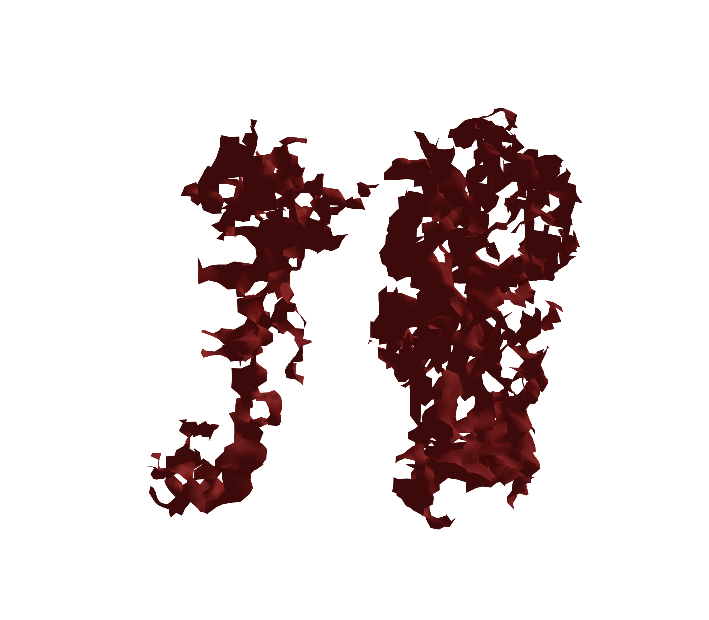 Surface Mesh (Expiration) - Front View