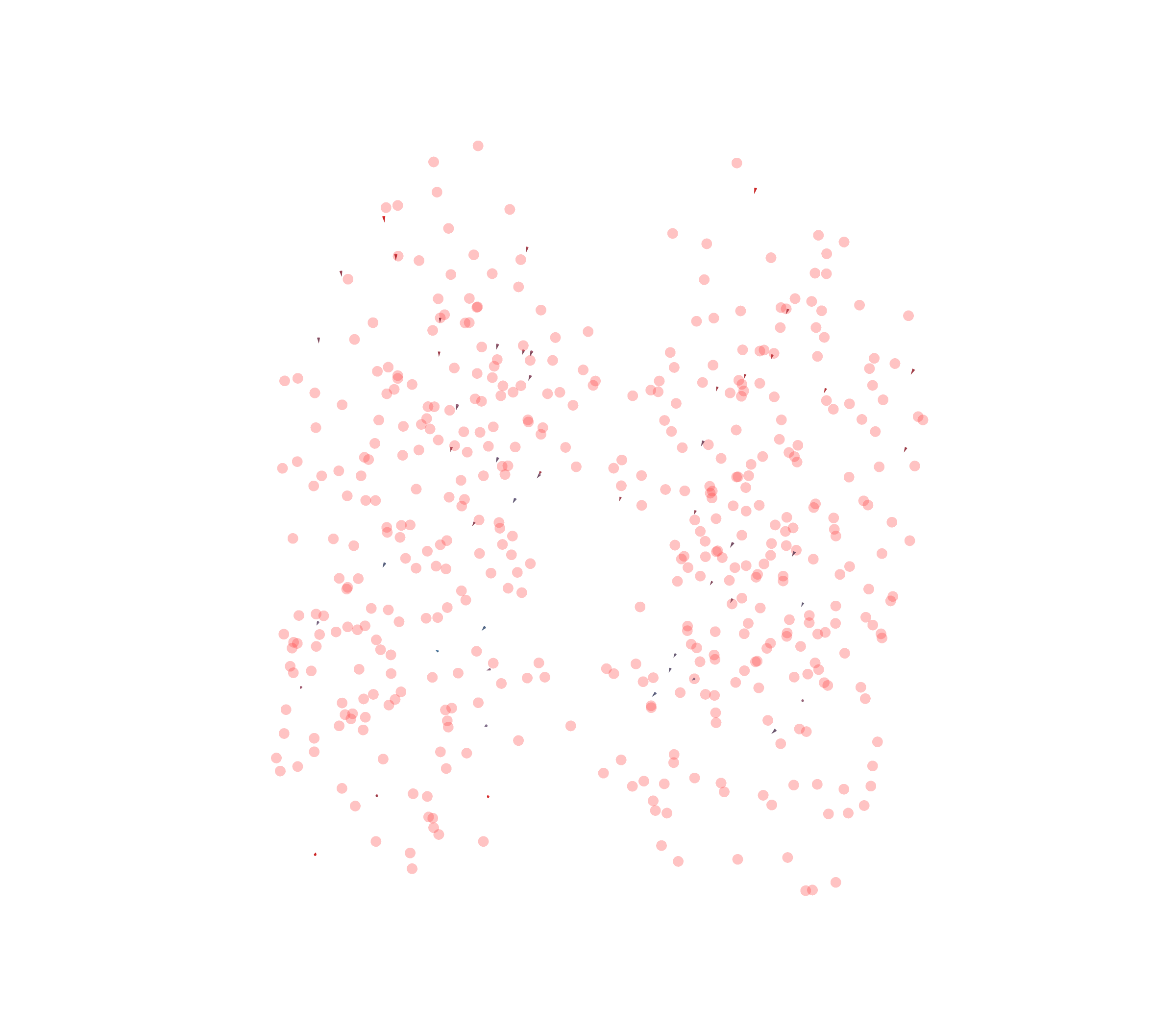 Displacement Vectors - Front View