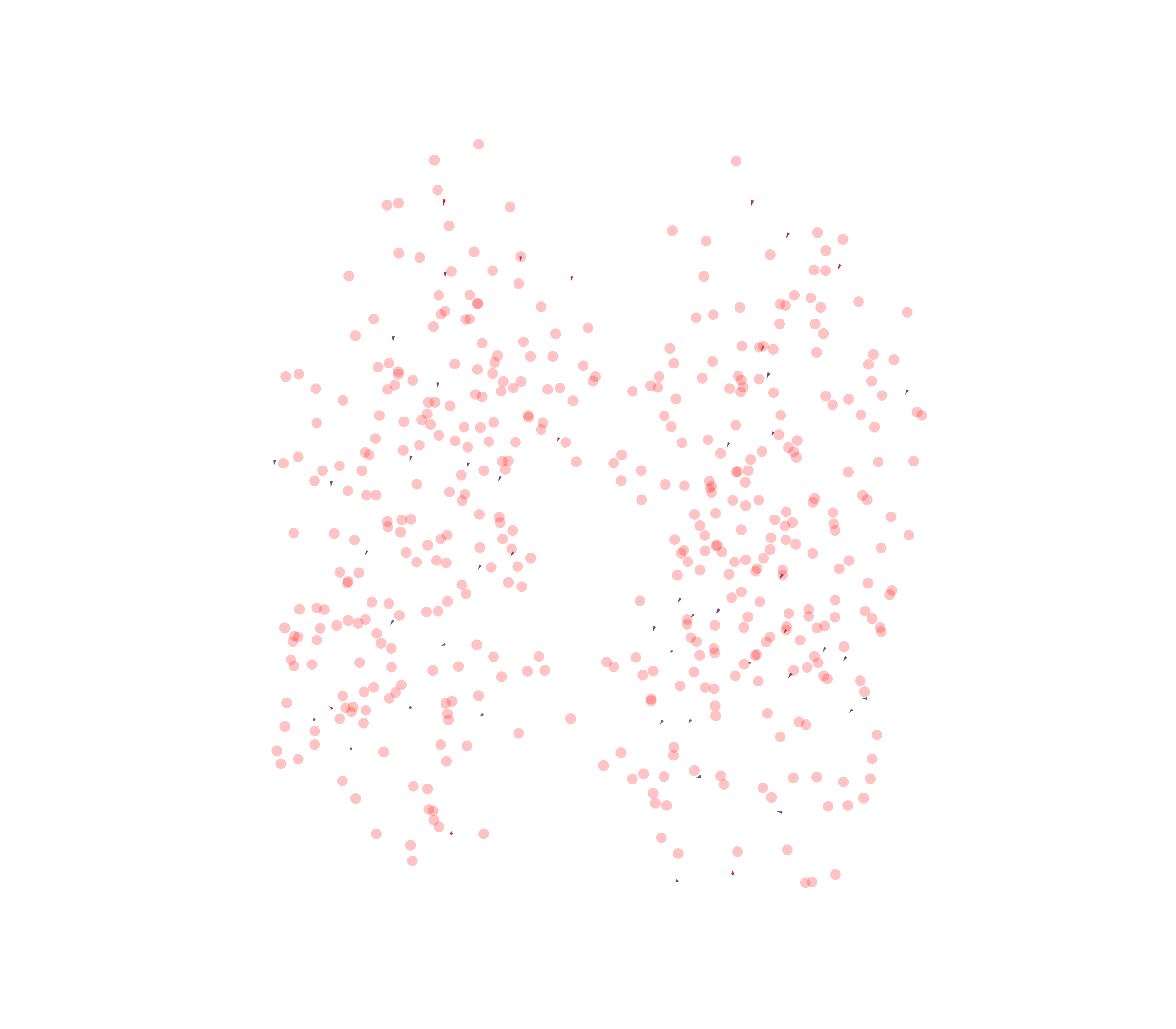 Displacement Vectors - Front View