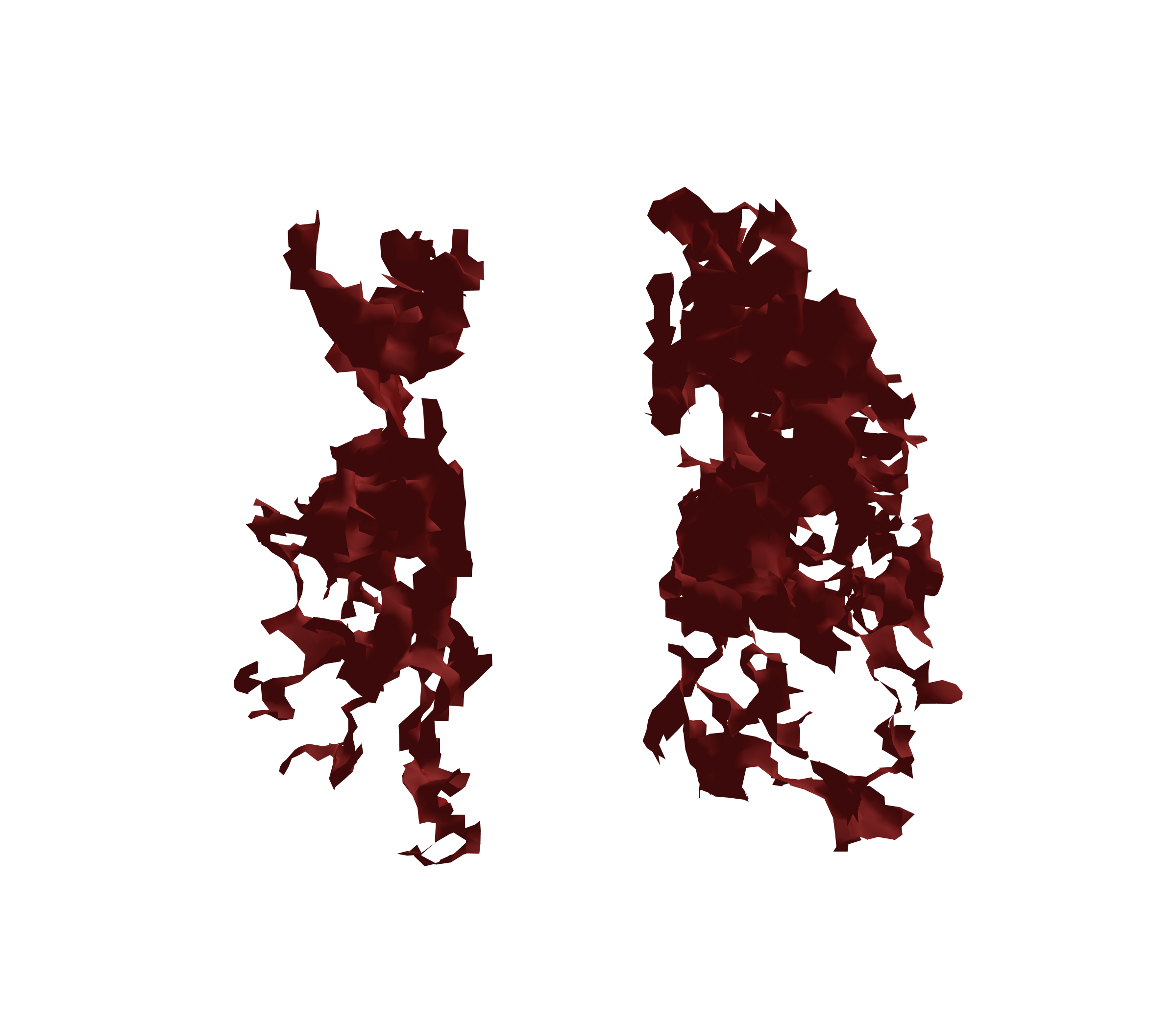 Surface Mesh (Expiration) - Front View