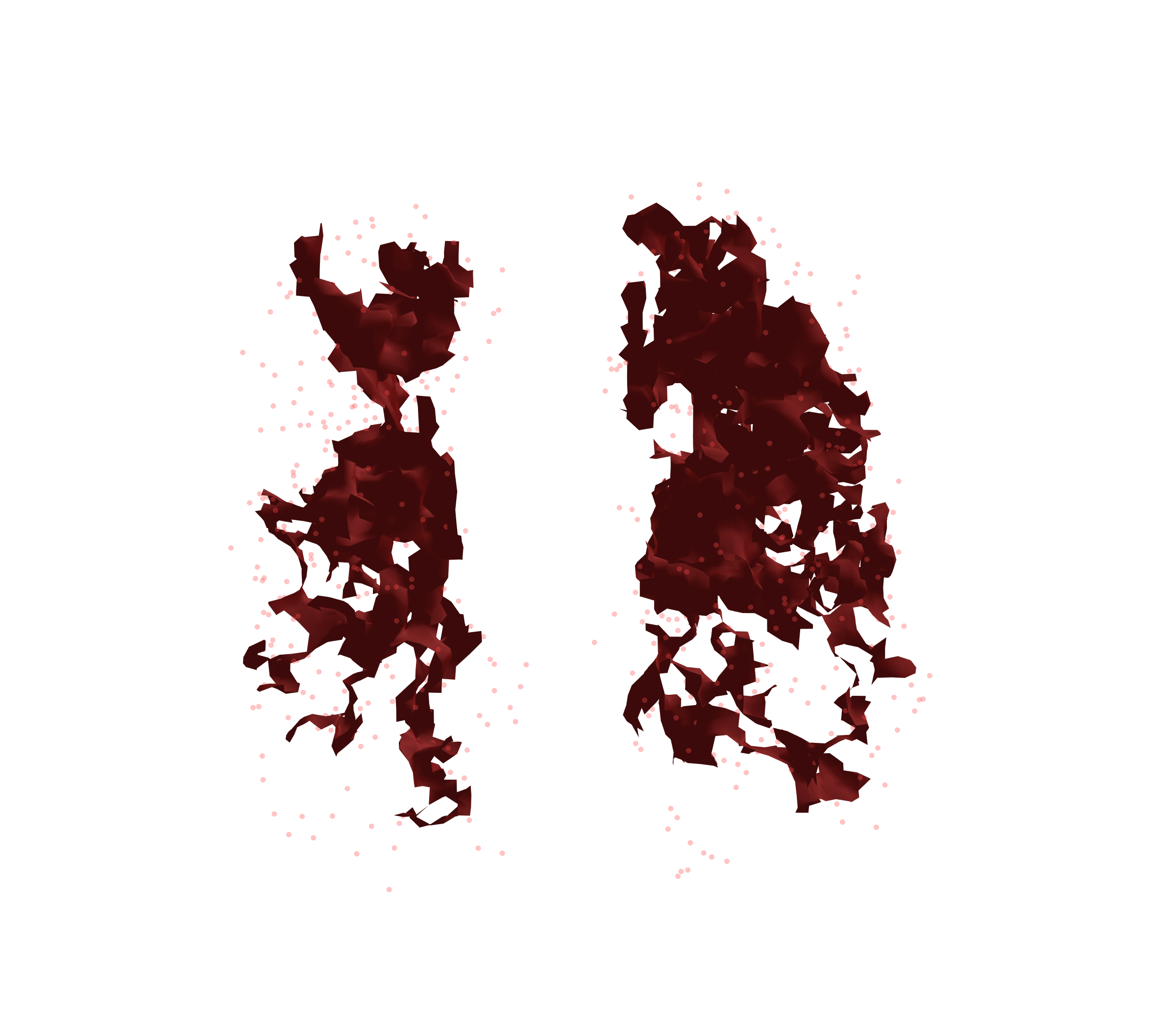 Combined Visualization (Expiration) - Front View