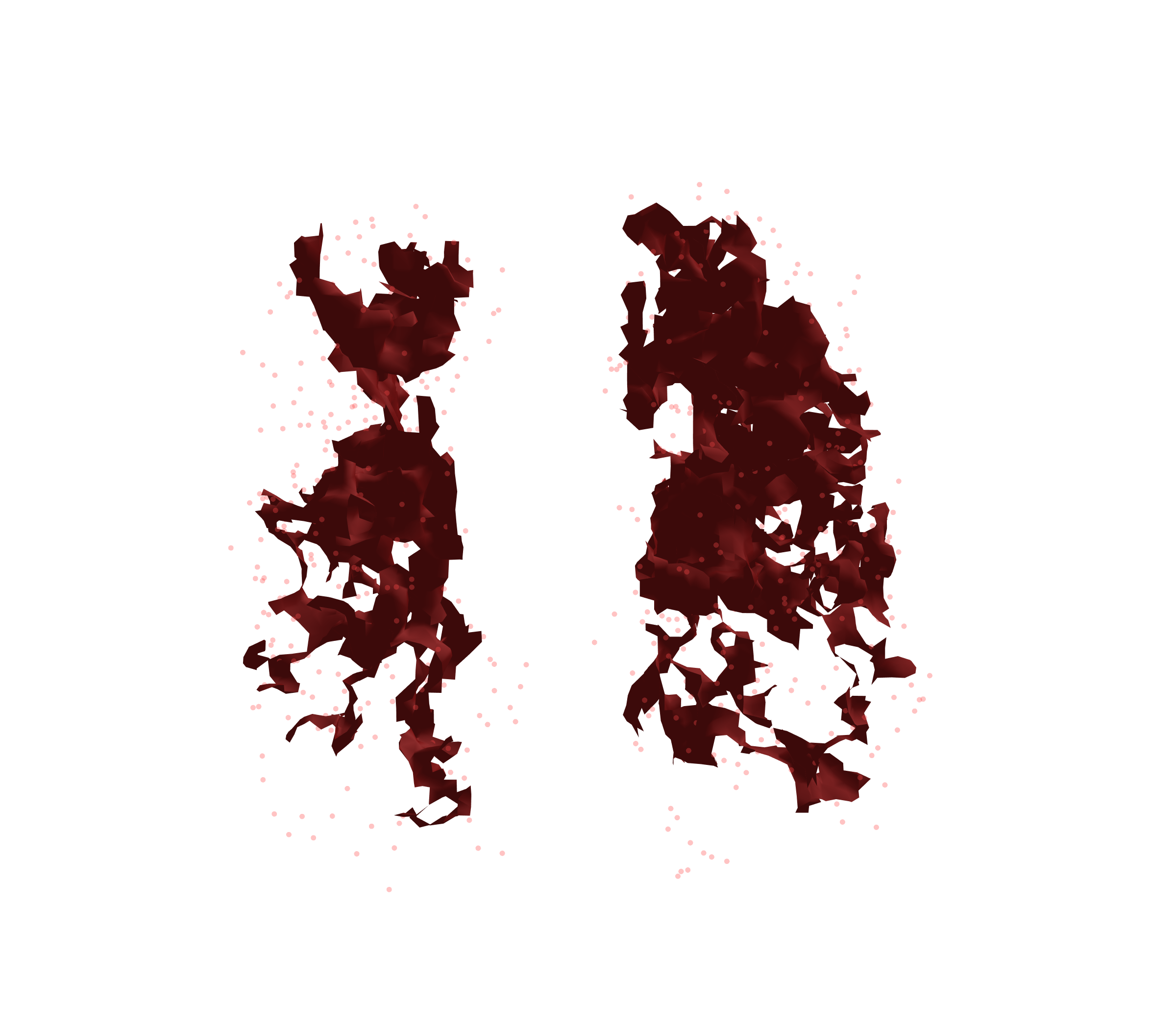 Combined Visualization (Expiration) - Front View