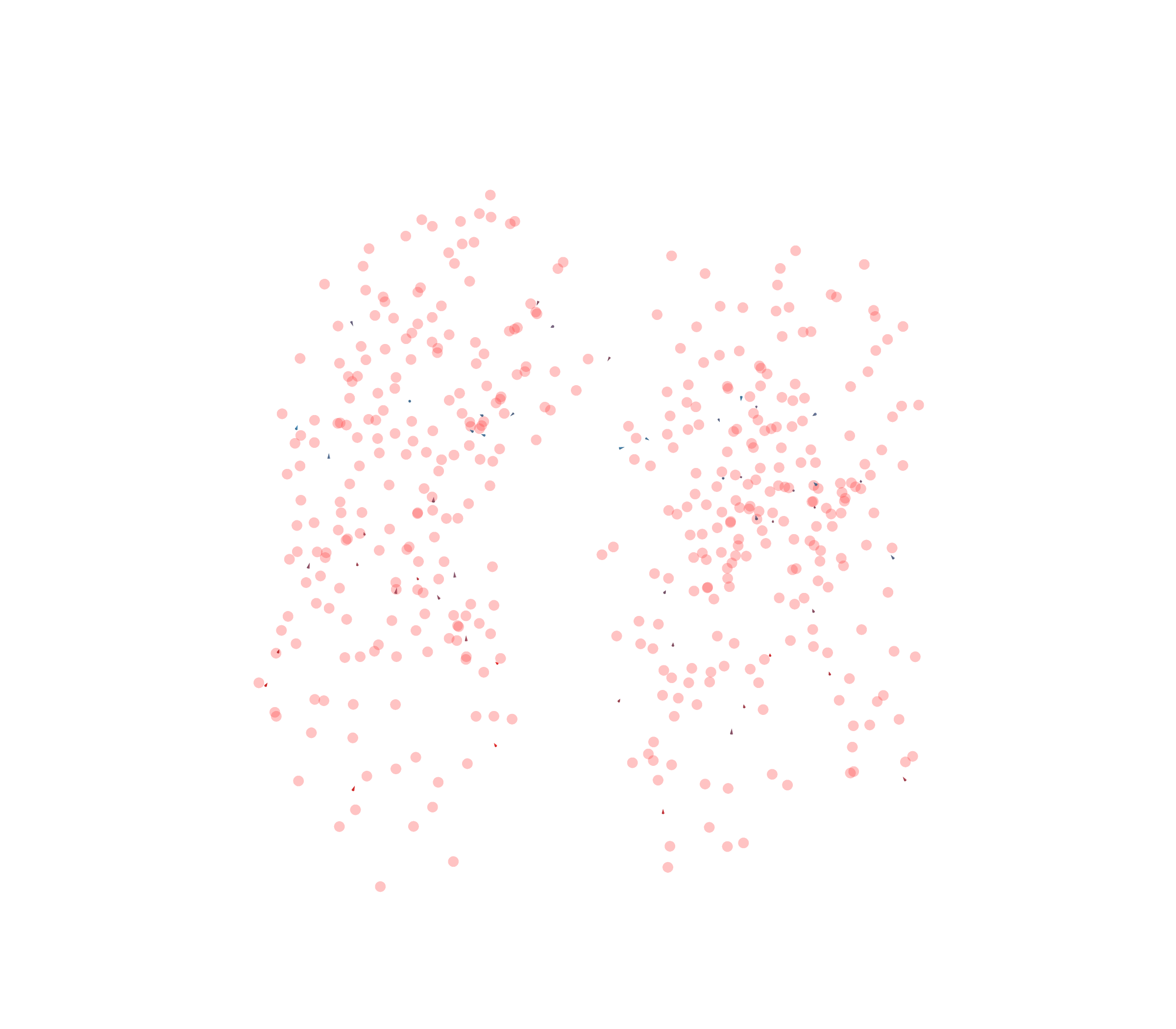 Displacement Vectors - Front View