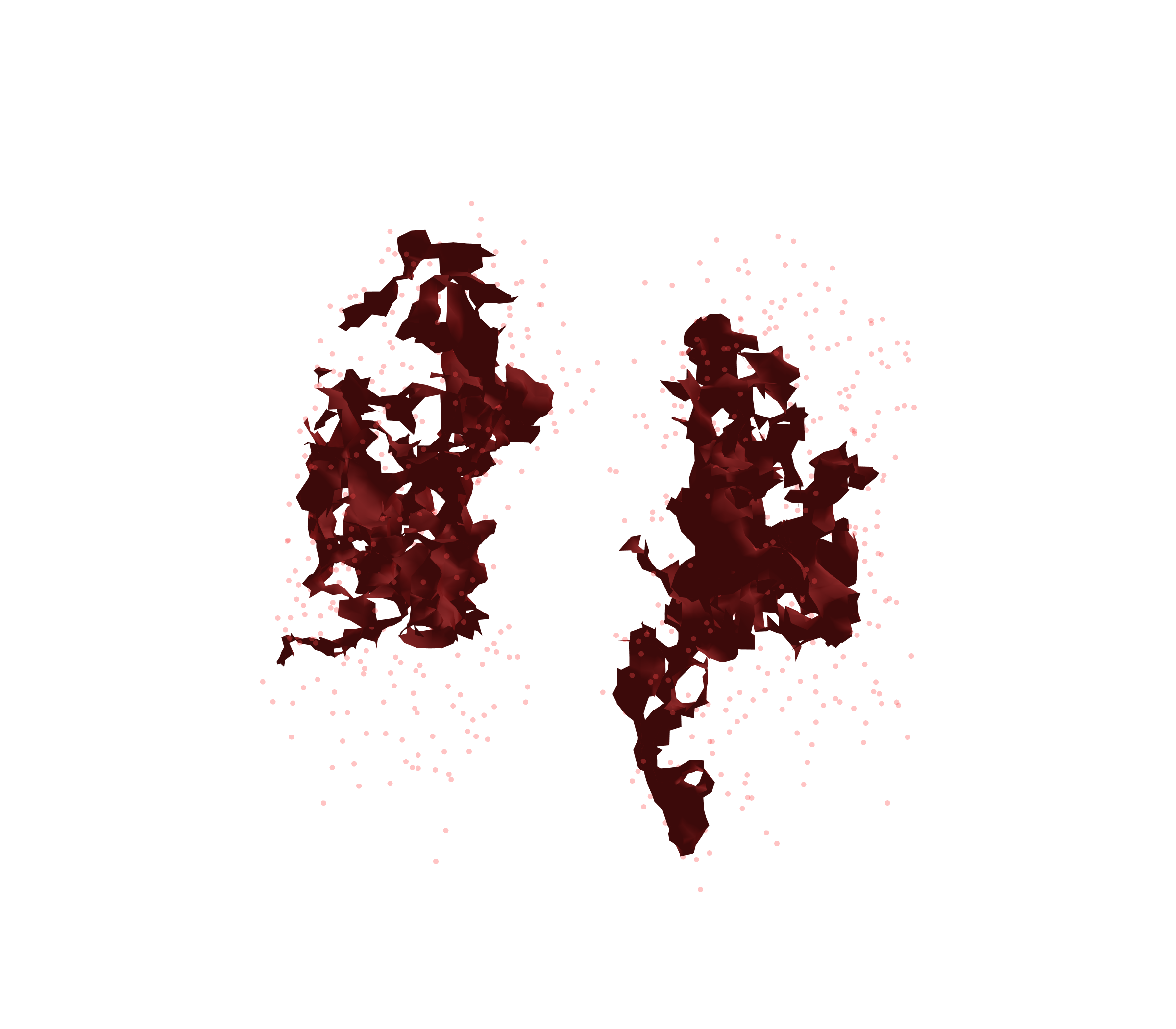 Combined Visualization (Expiration) - Front View