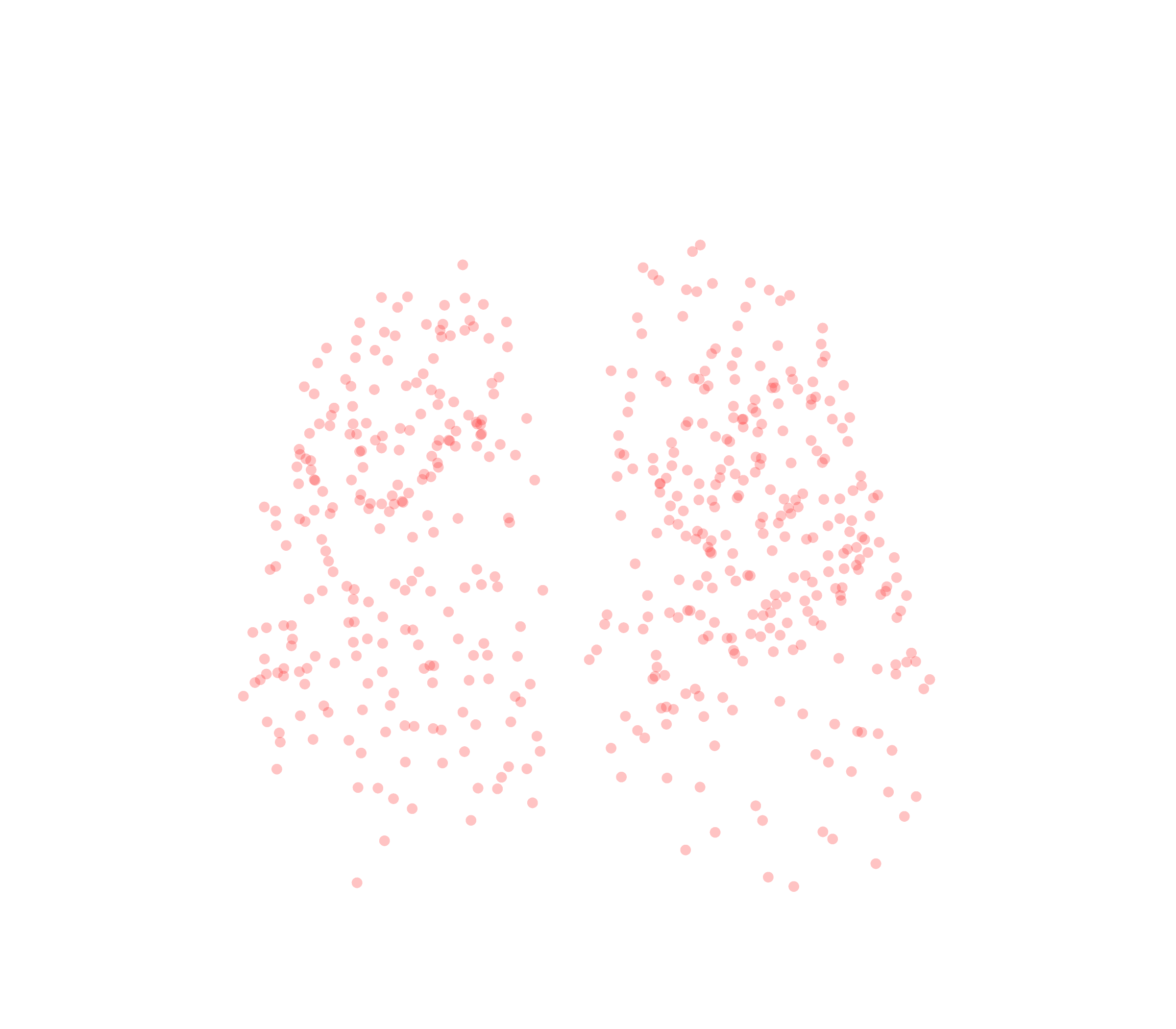 Displacement Vectors (Expiration) - Front View