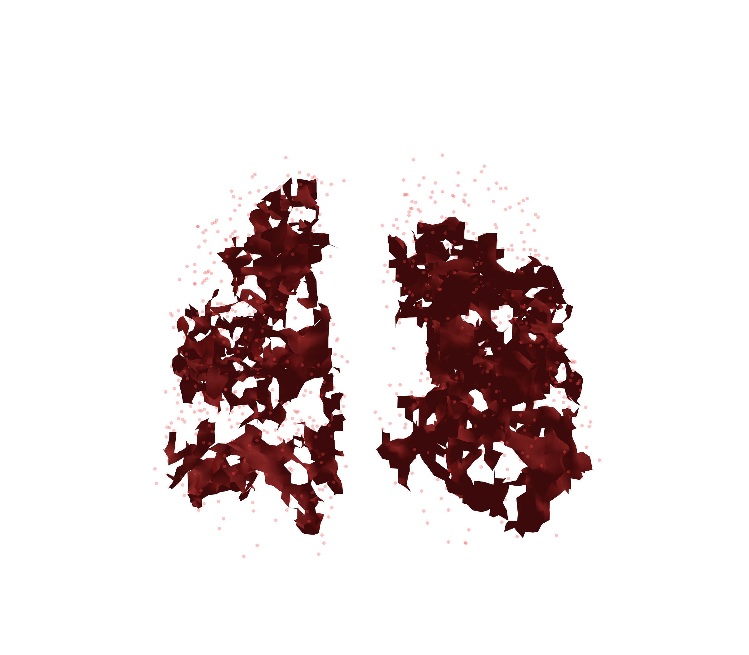 Combined Visualization (Expiration) - Front View