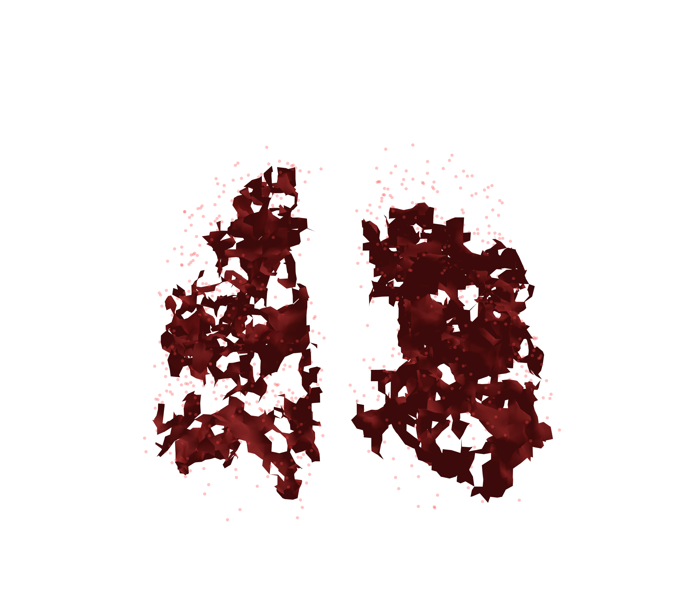 Combined Visualization (Expiration) - Front View