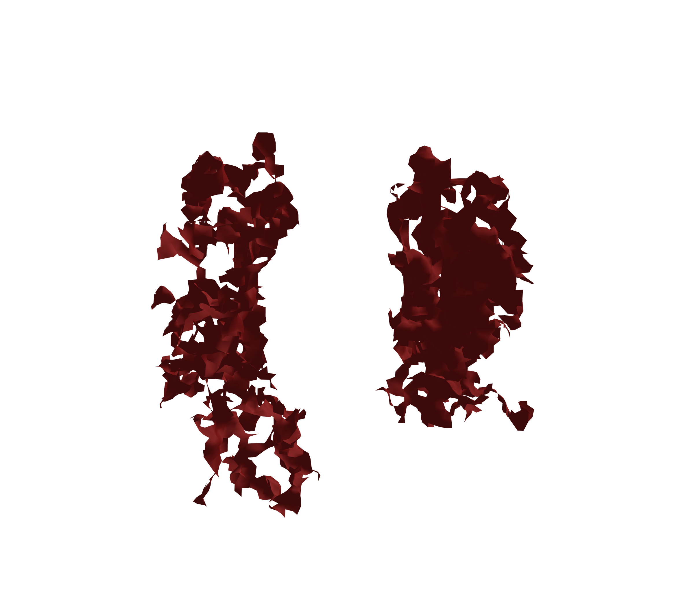 Surface Mesh (Expiration) - Front View