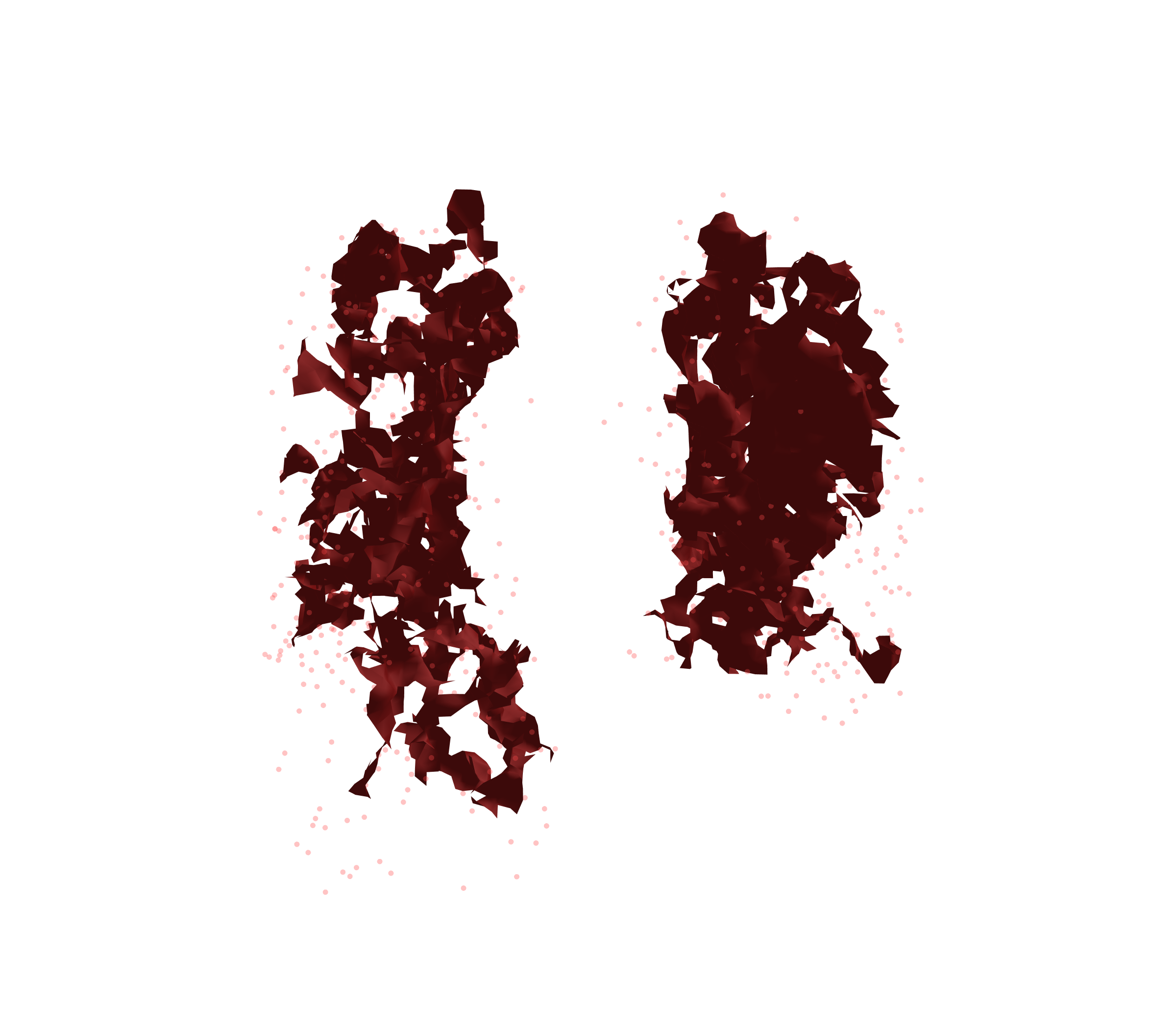 Combined Visualization (Expiration) - Front View