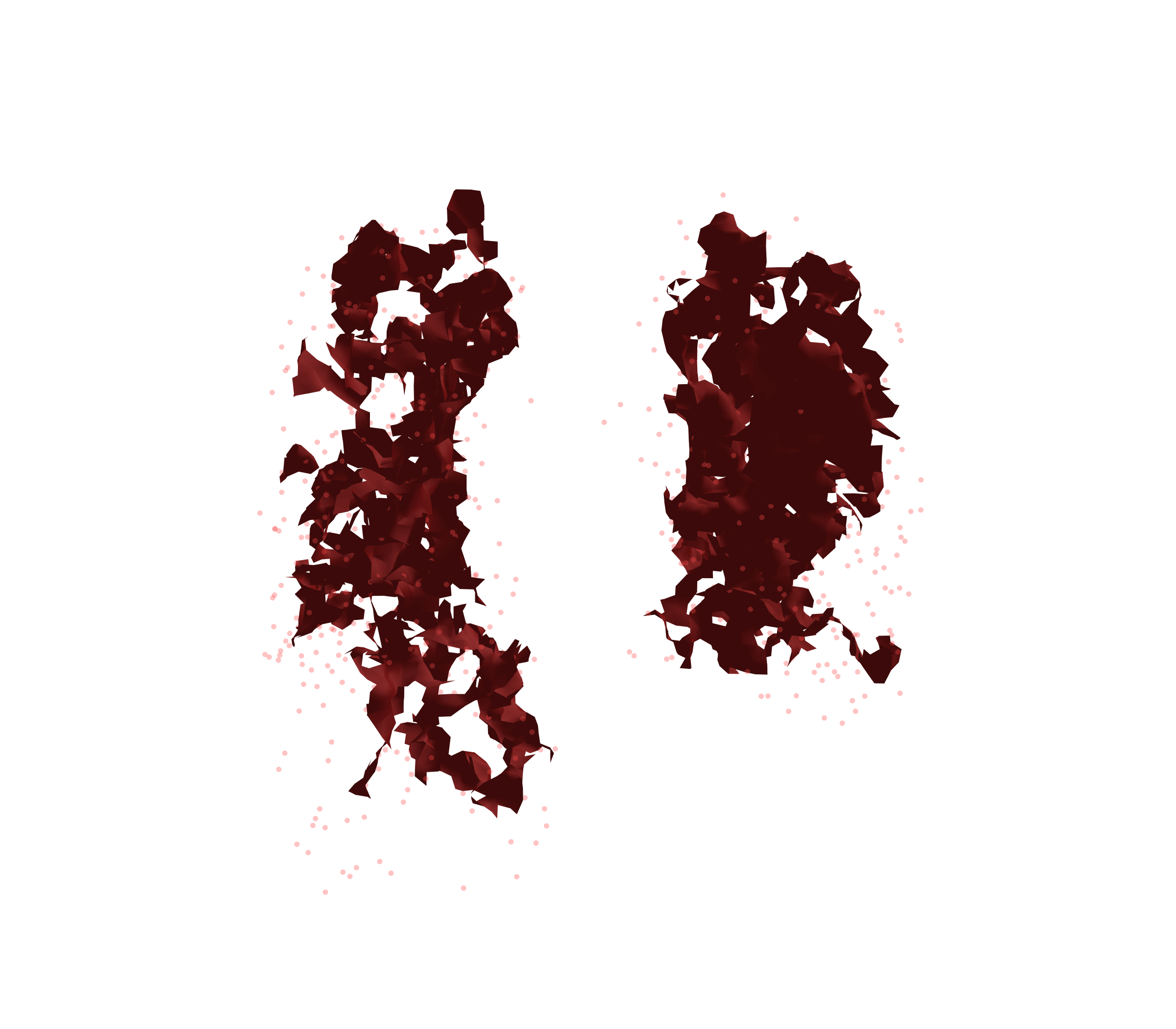 Combined Visualization (Expiration) - Front View