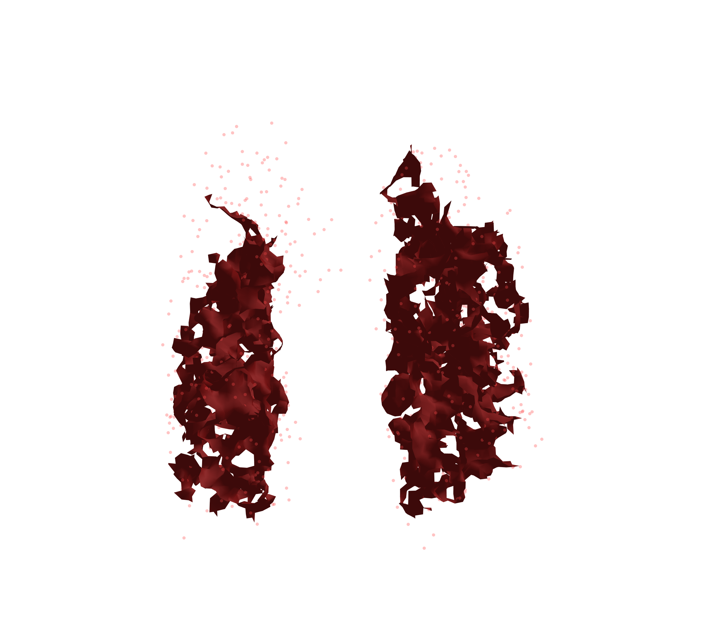 Combined Visualization (Expiration) - Front View