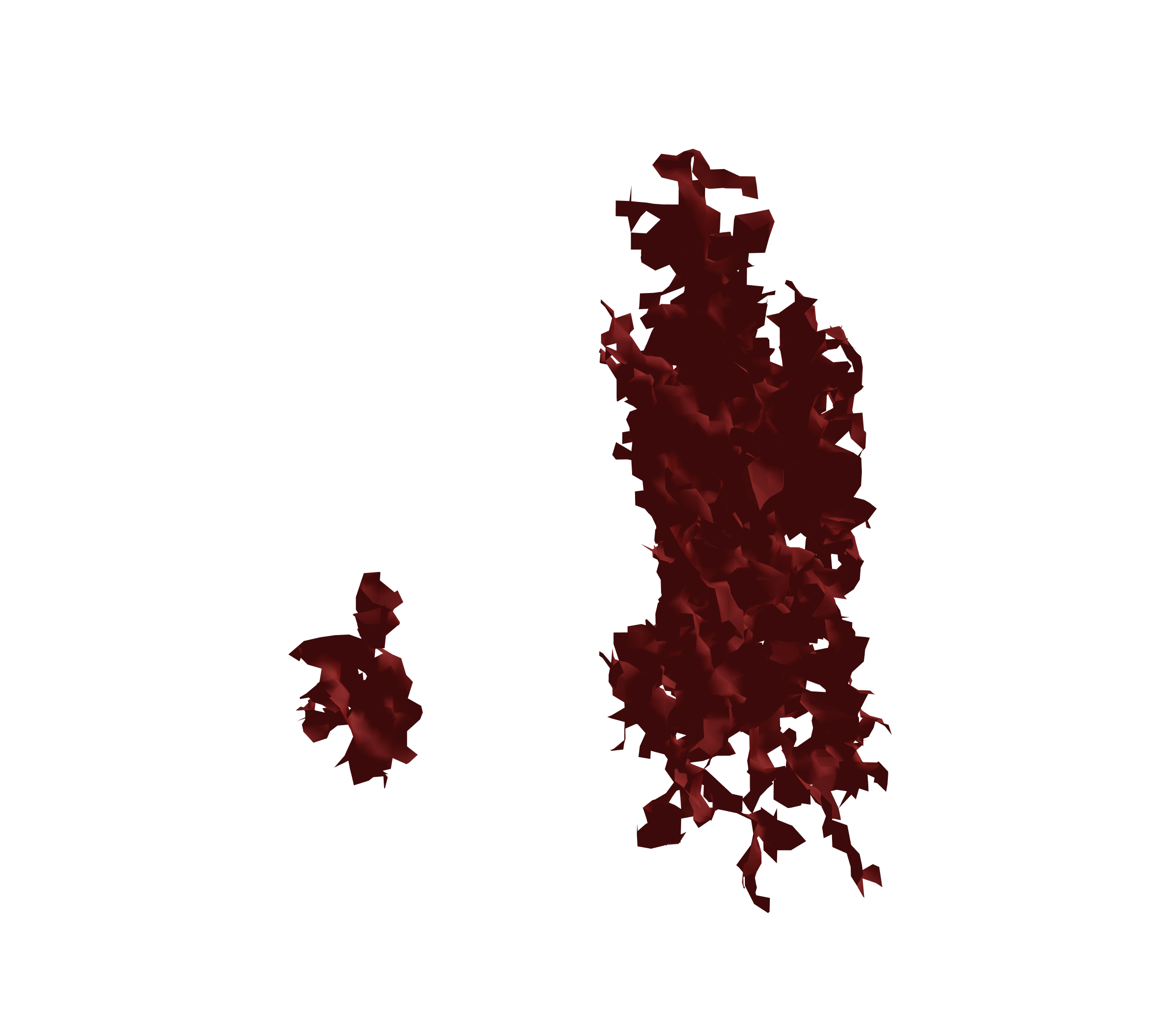 Surface Mesh (Expiration) - Front View